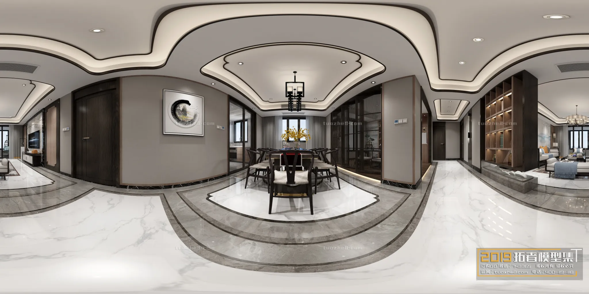 Extension Interior - LINGVING ROOM - CHINESE STYLES - 124