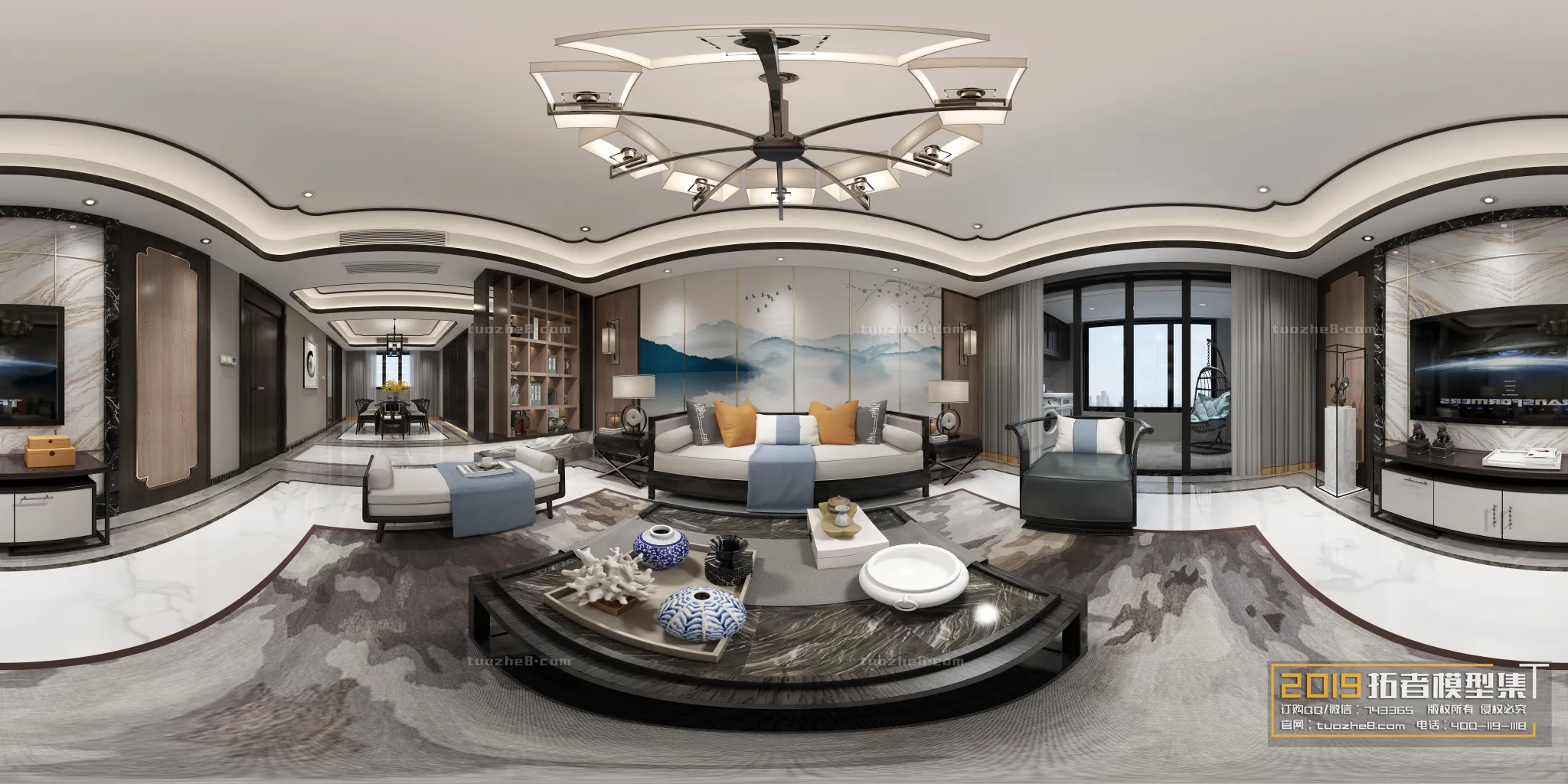 Extension Interior - LINGVING ROOM - CHINESE STYLES - 125