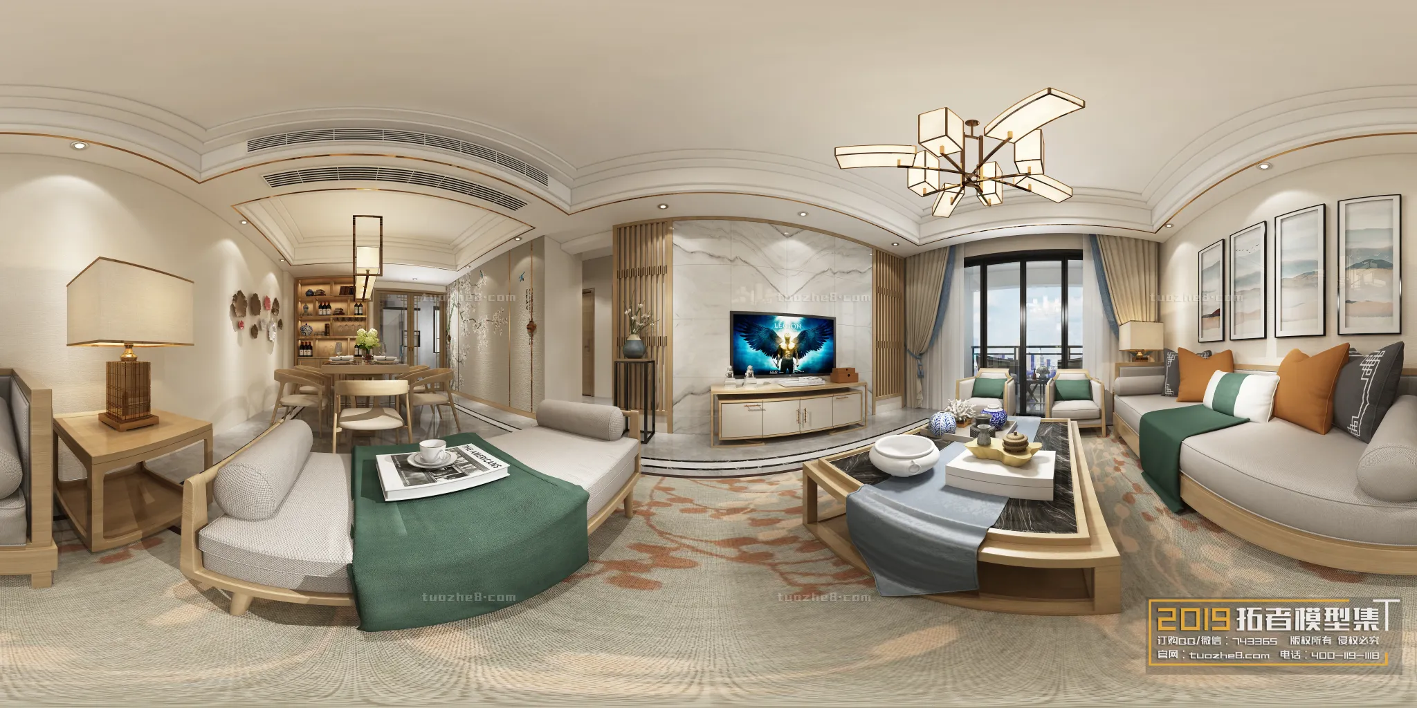 Extension Interior - LINGVING ROOM - CHINESE STYLES - 126