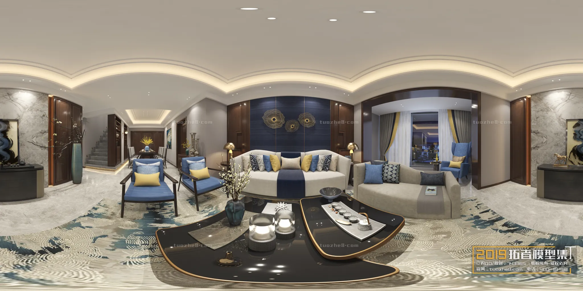 Extension Interior - LINGVING ROOM - CHINESE STYLES - 127