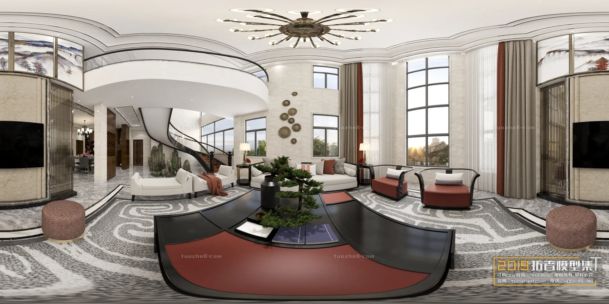 Extension Interior - LINGVING ROOM - CHINESE STYLES - 128