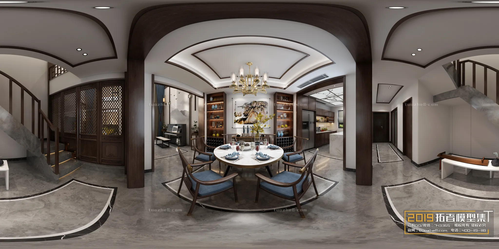 Extension Interior - LINGVING ROOM - CHINESE STYLES - 129