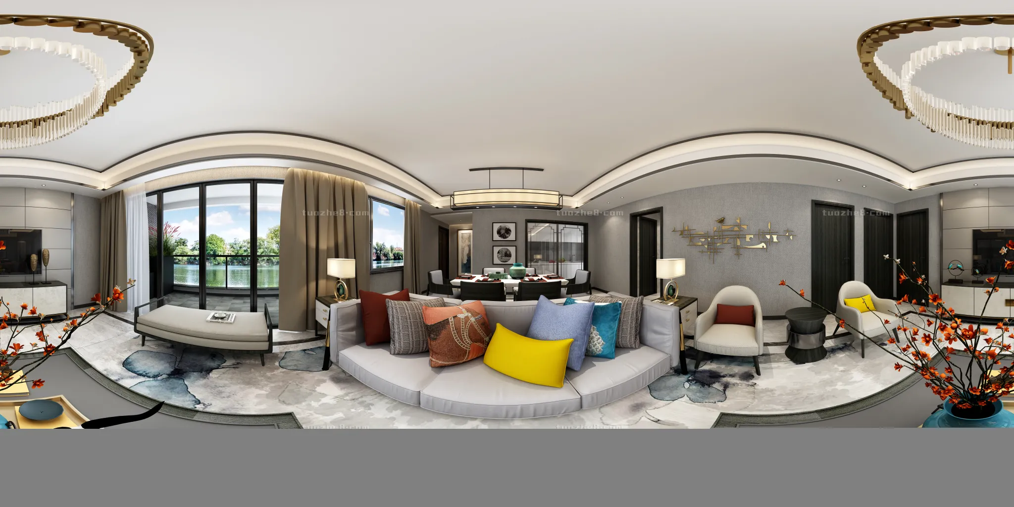 Extension Interior - LINGVING ROOM - CHINESE STYLES - 131