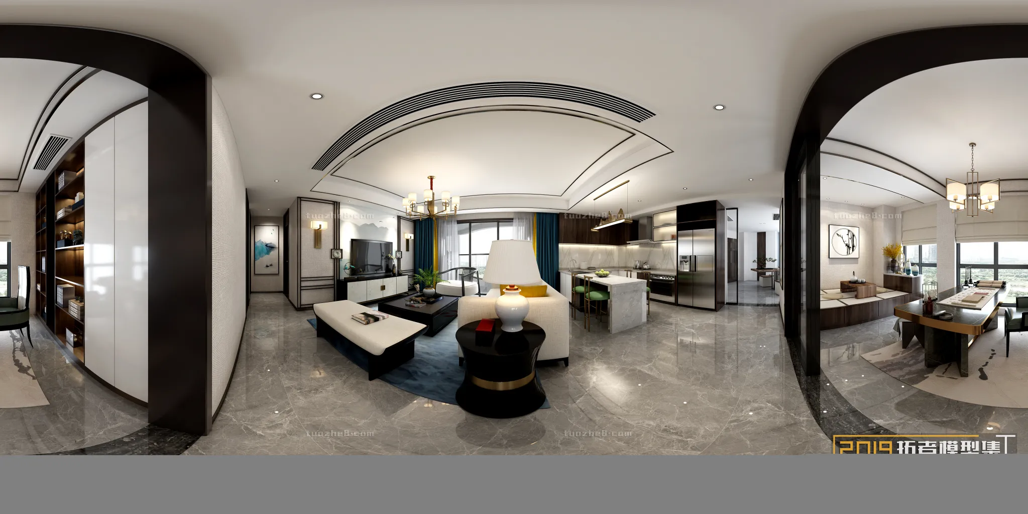 Extension Interior - LINGVING ROOM - CHINESE STYLES - 133