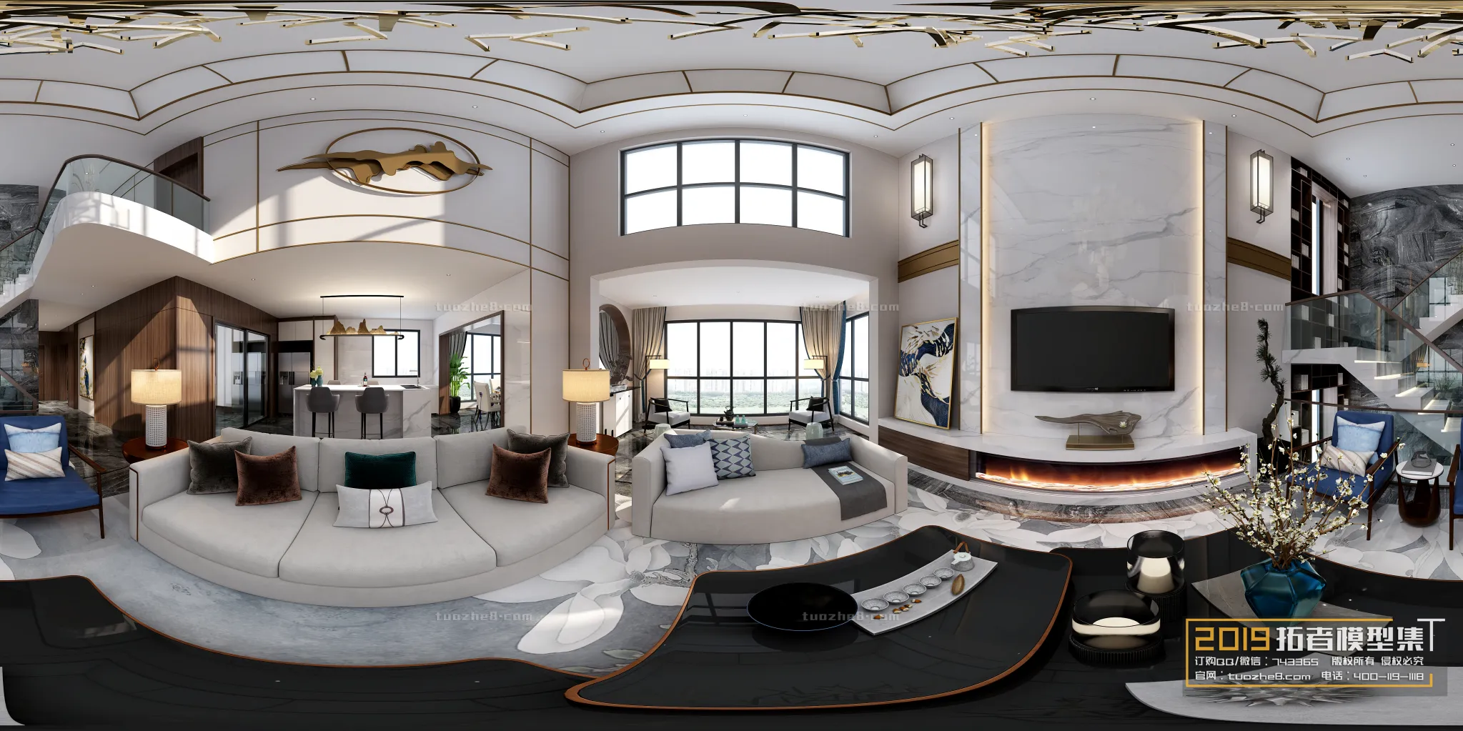 Extension Interior - LINGVING ROOM - CHINESE STYLES - 134