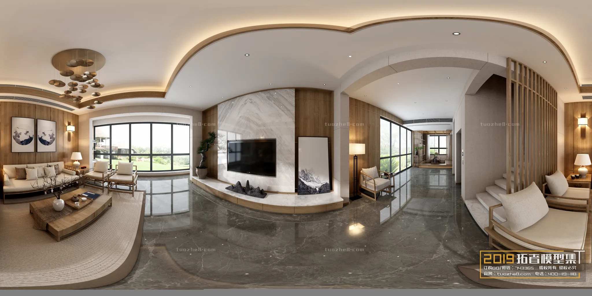 Extension Interior - LINGVING ROOM - CHINESE STYLES - 135