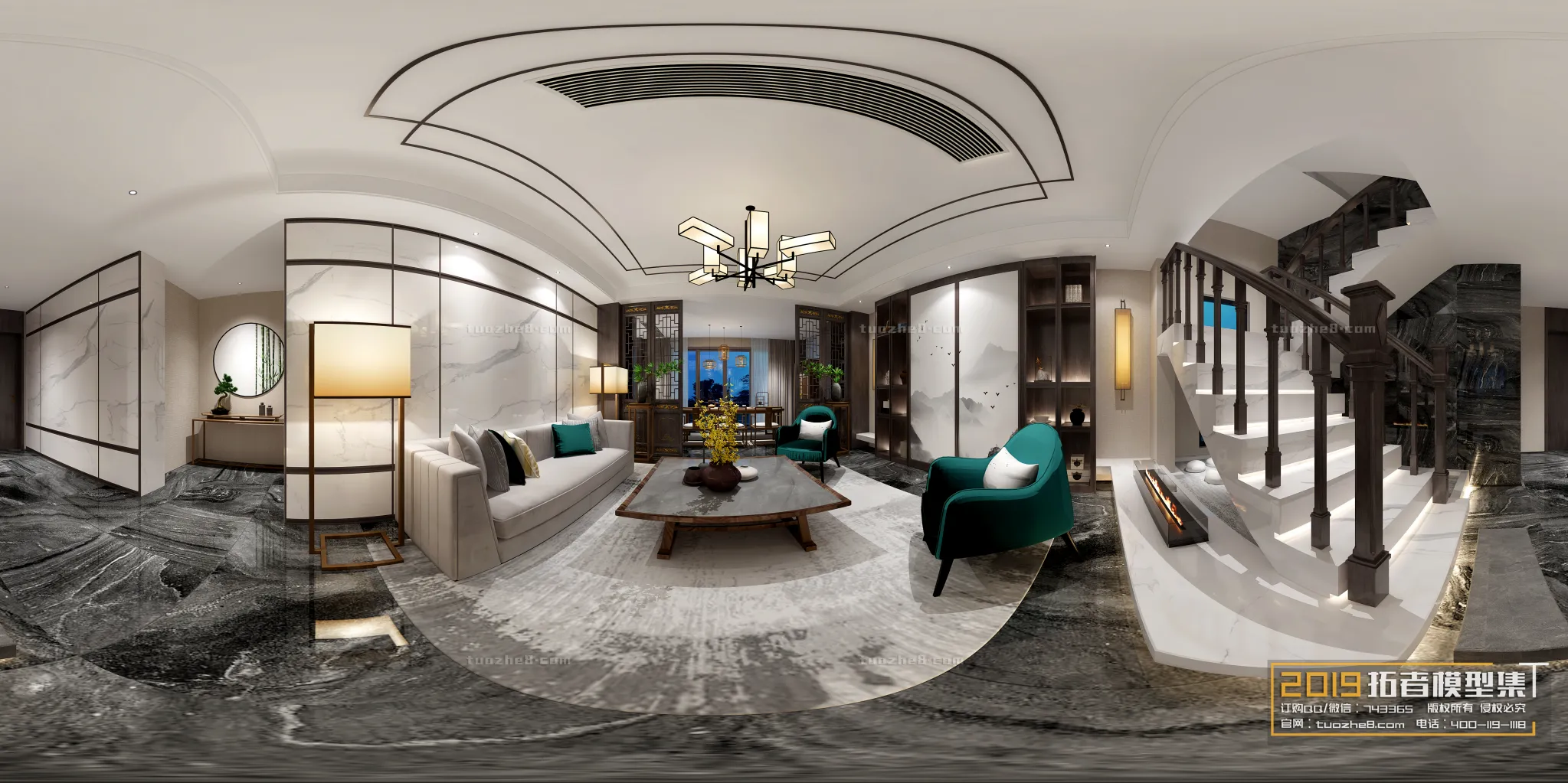 Extension Interior - LINGVING ROOM - CHINESE STYLES - 136