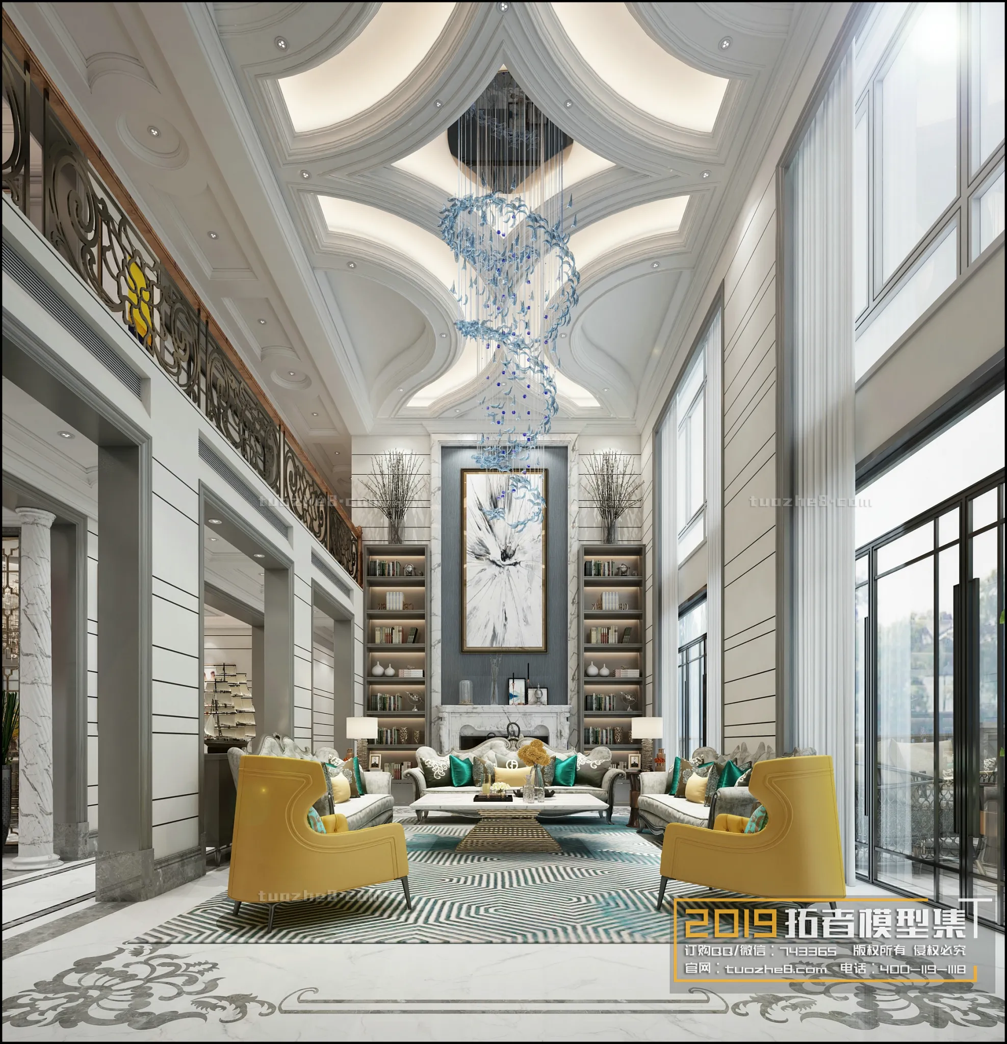 Extension Interior - LINGVING ROOM - EUROPEAN STYLES - 002