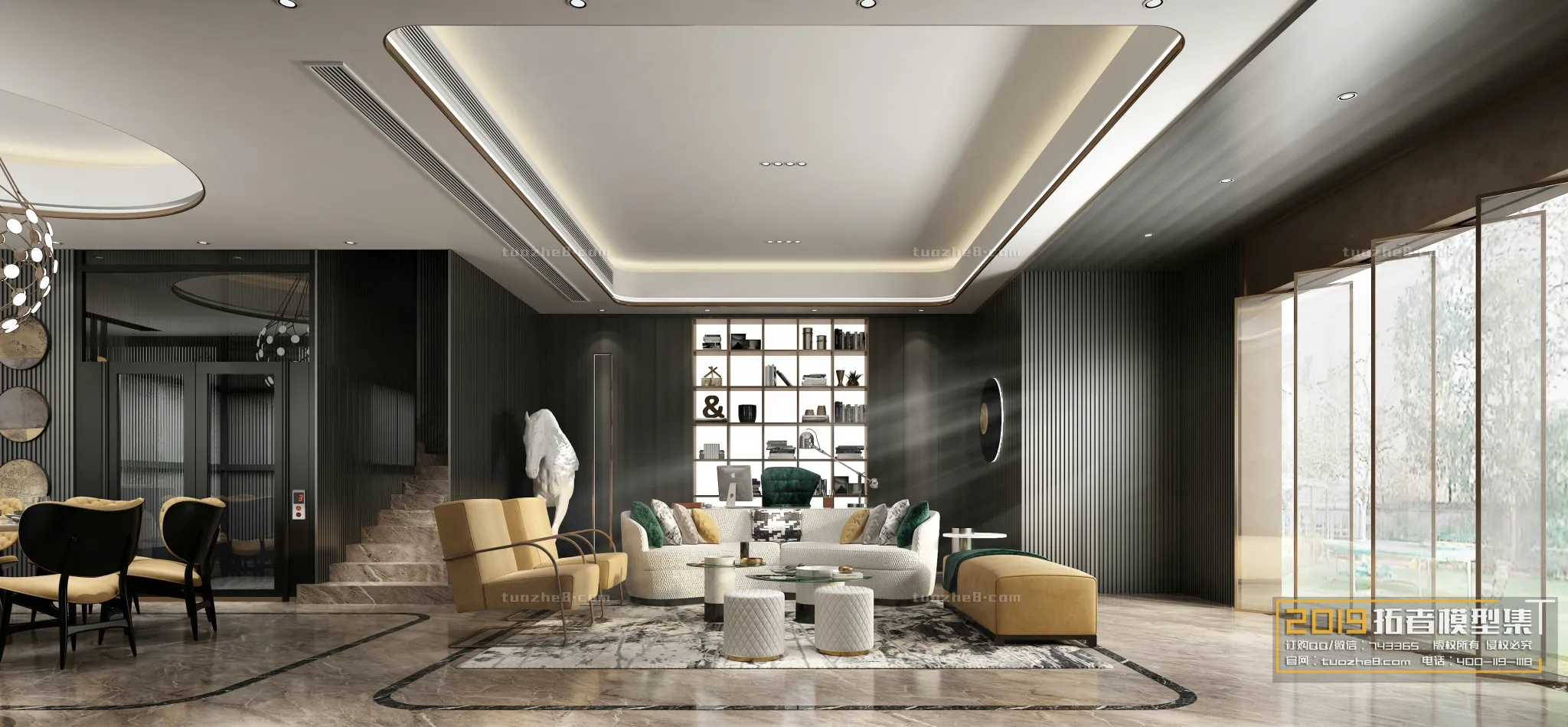 Extension Interior - LINGVING ROOM - EUROPEAN STYLES - 003