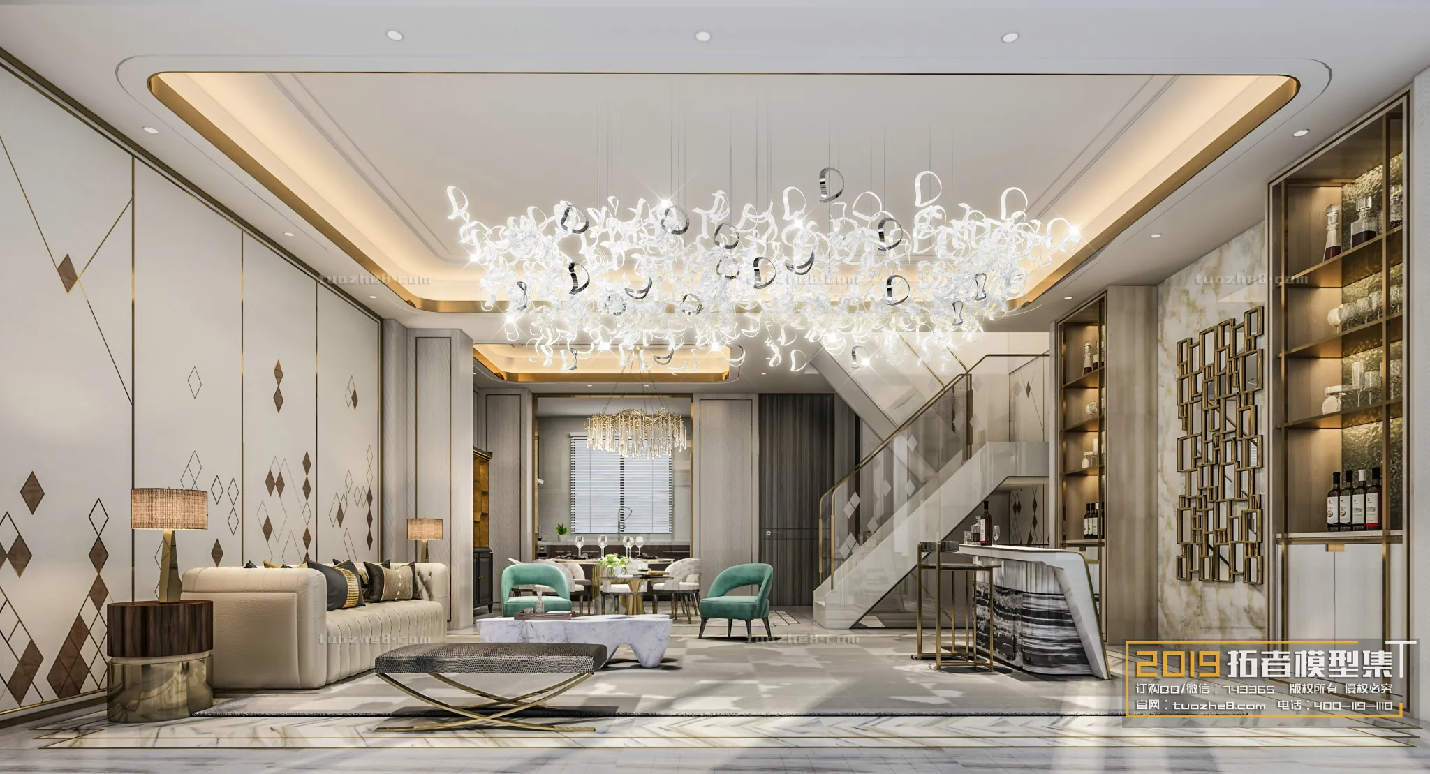 Extension Interior - LINGVING ROOM - EUROPEAN STYLES - 004