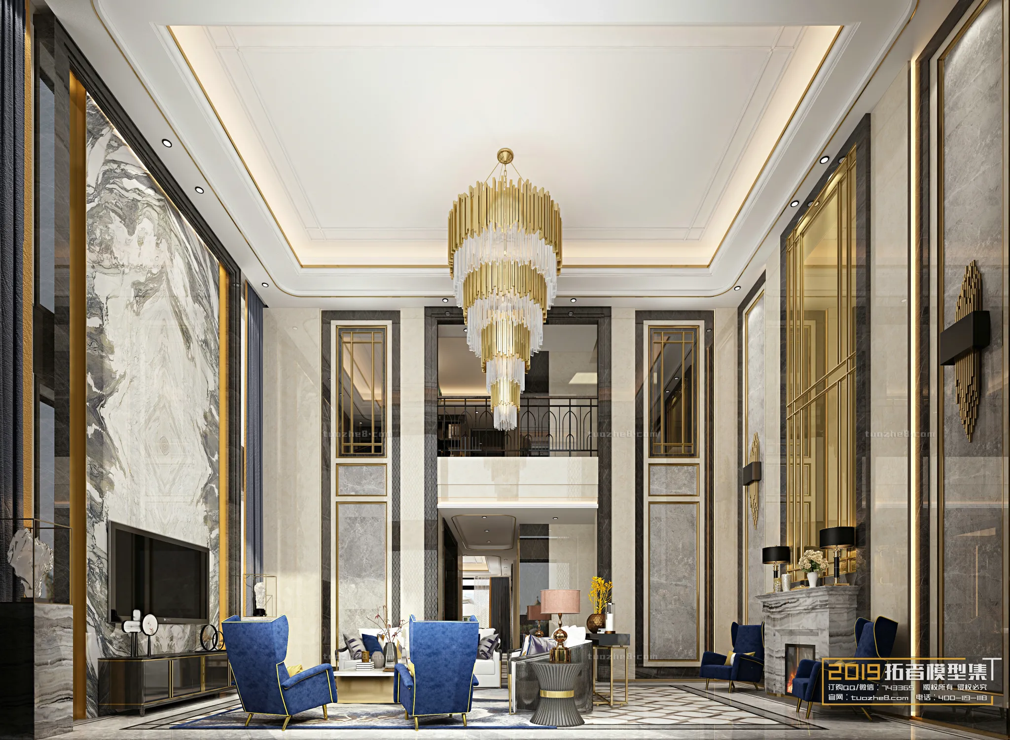 Extension Interior - LINGVING ROOM - EUROPEAN STYLES - 010