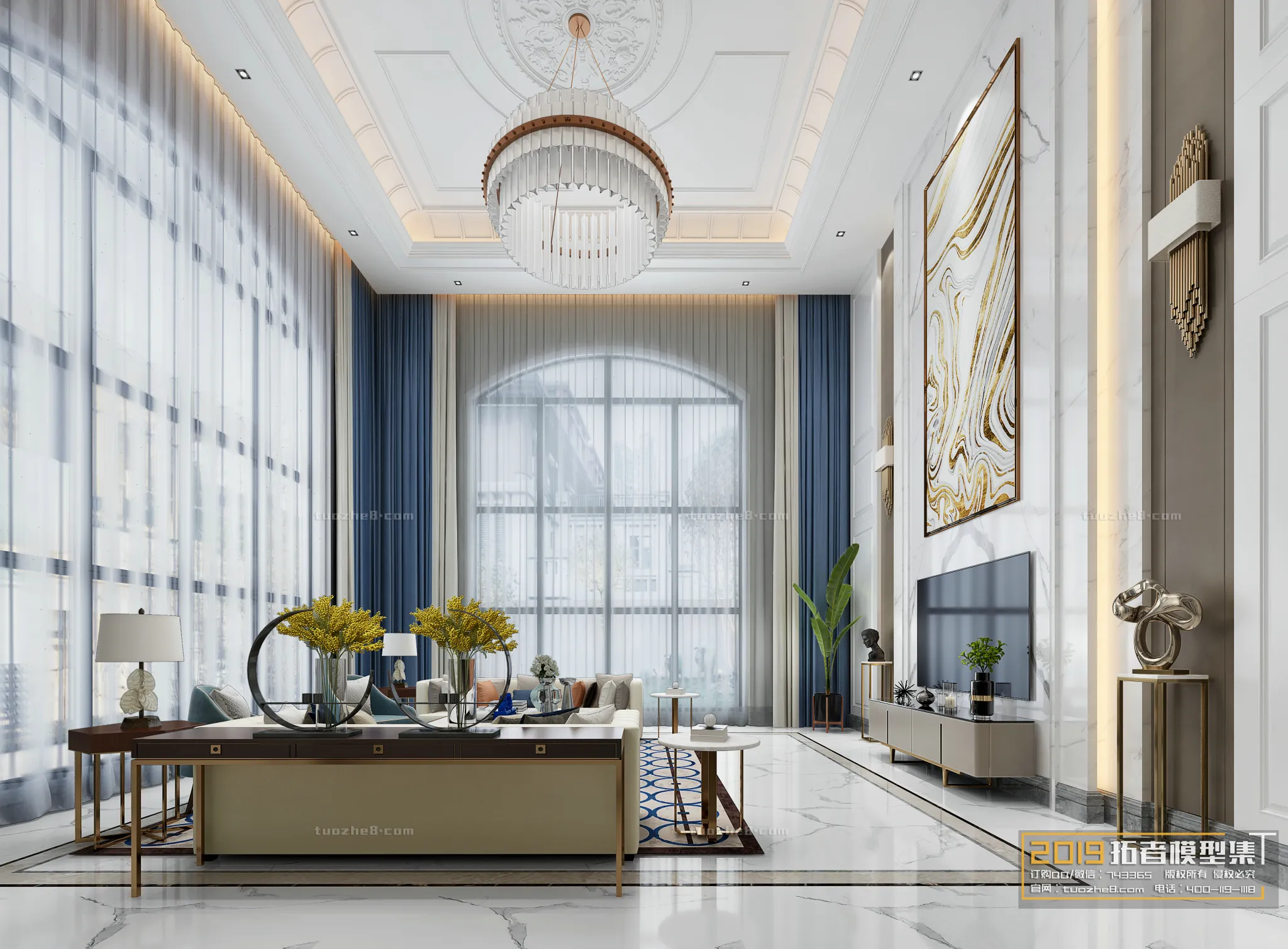 Extension Interior - LINGVING ROOM - EUROPEAN STYLES - 012