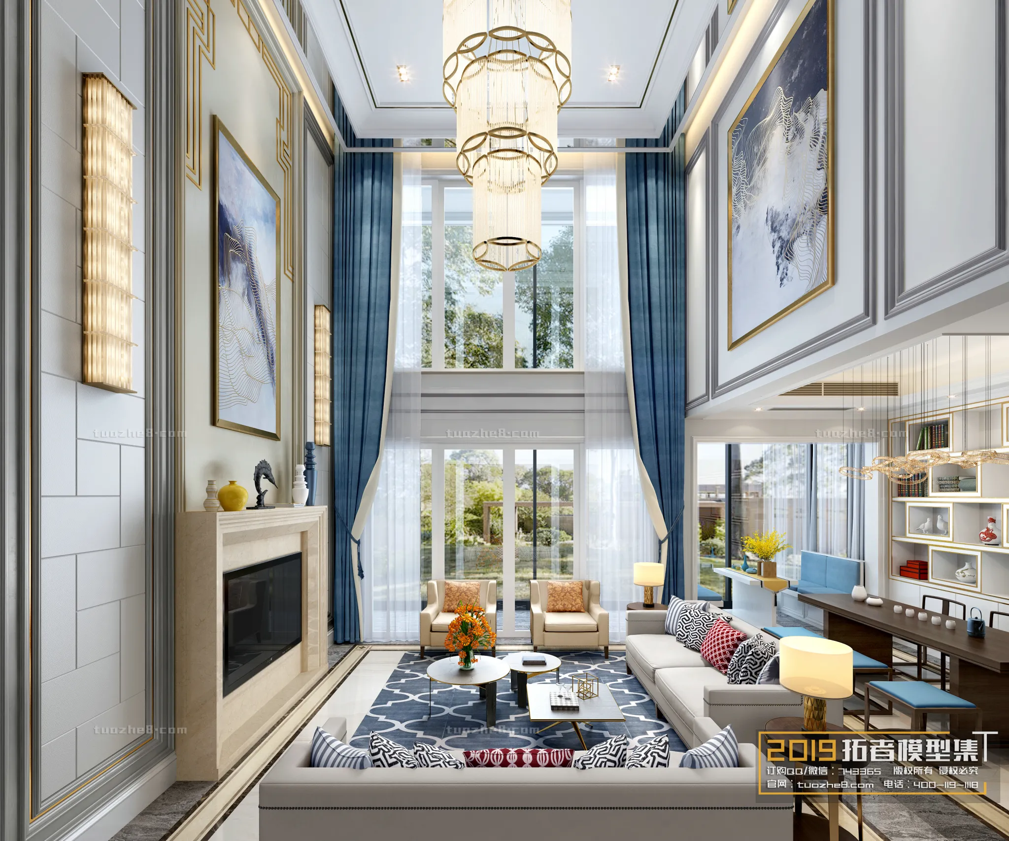 Extension Interior - LINGVING ROOM - EUROPEAN STYLES - 013