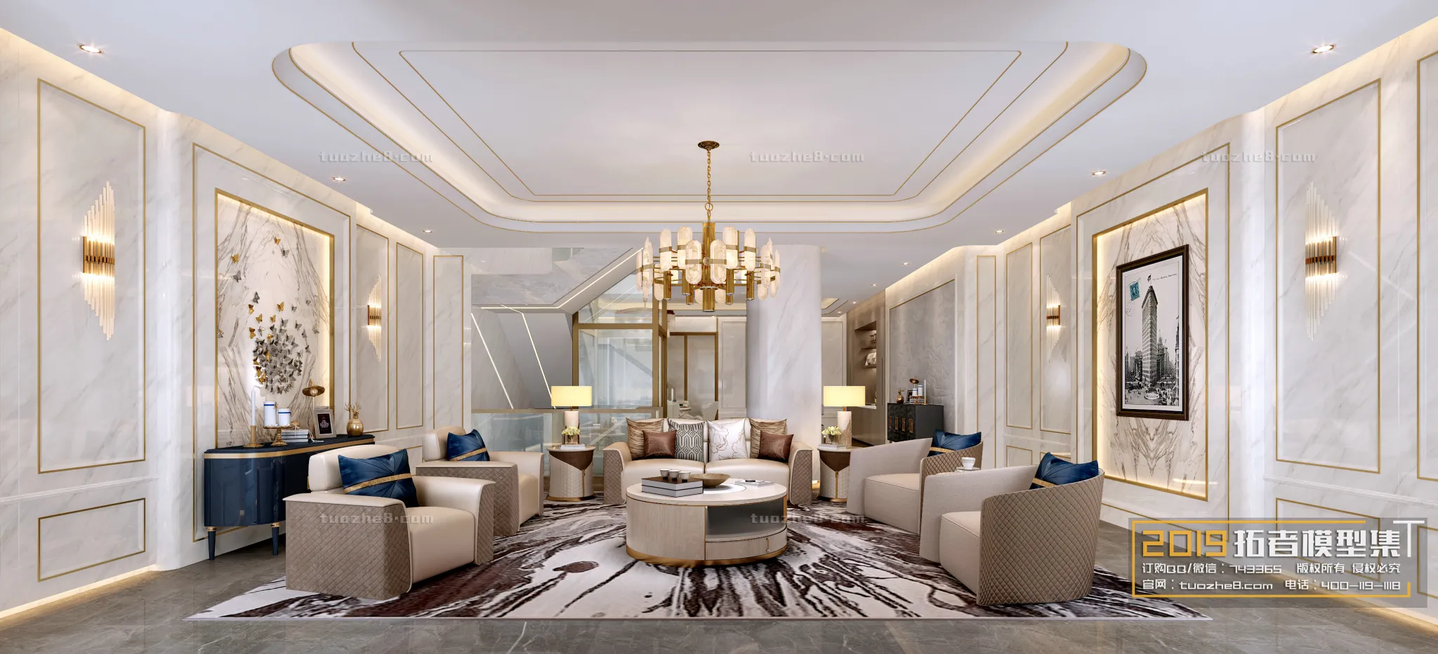 Extension Interior - LINGVING ROOM - EUROPEAN STYLES - 016