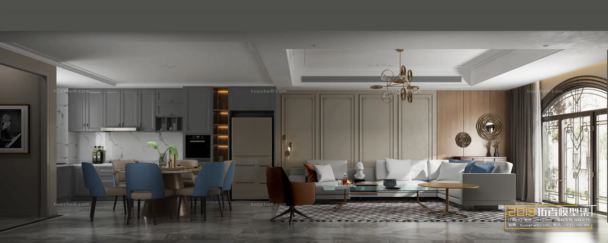 Extension Interior - LINGVING ROOM - EUROPEAN STYLES - 018