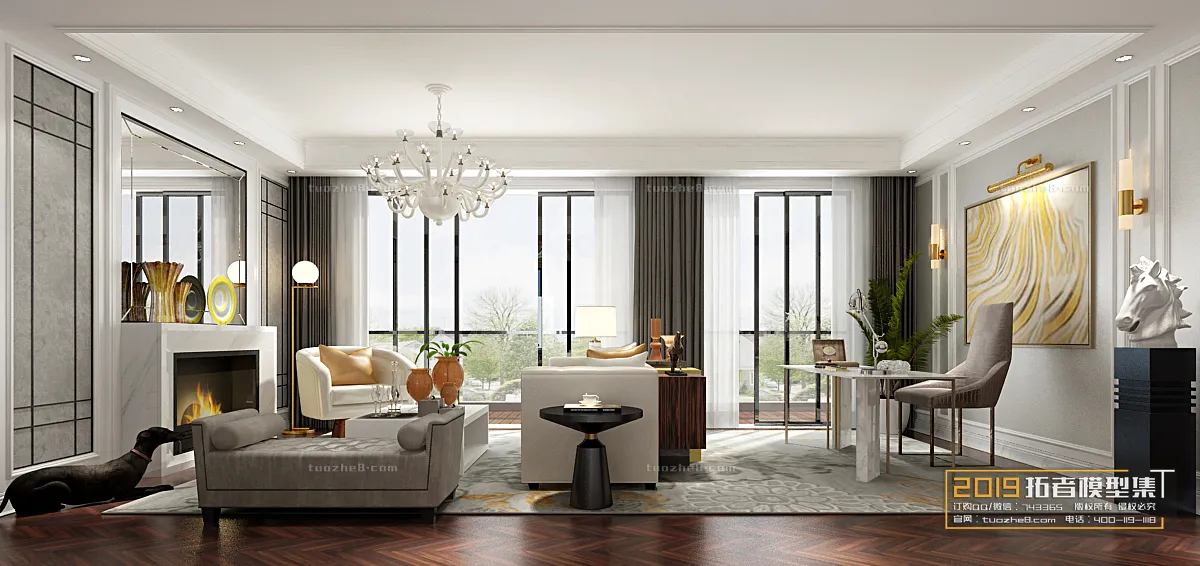 Extension Interior - LINGVING ROOM - EUROPEAN STYLES - 020