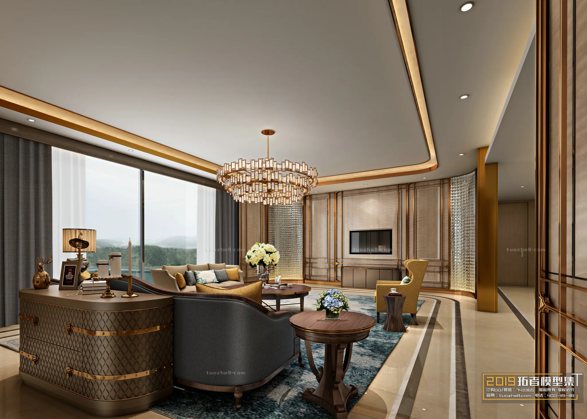 Extension Interior - LINGVING ROOM - EUROPEAN STYLES - 021