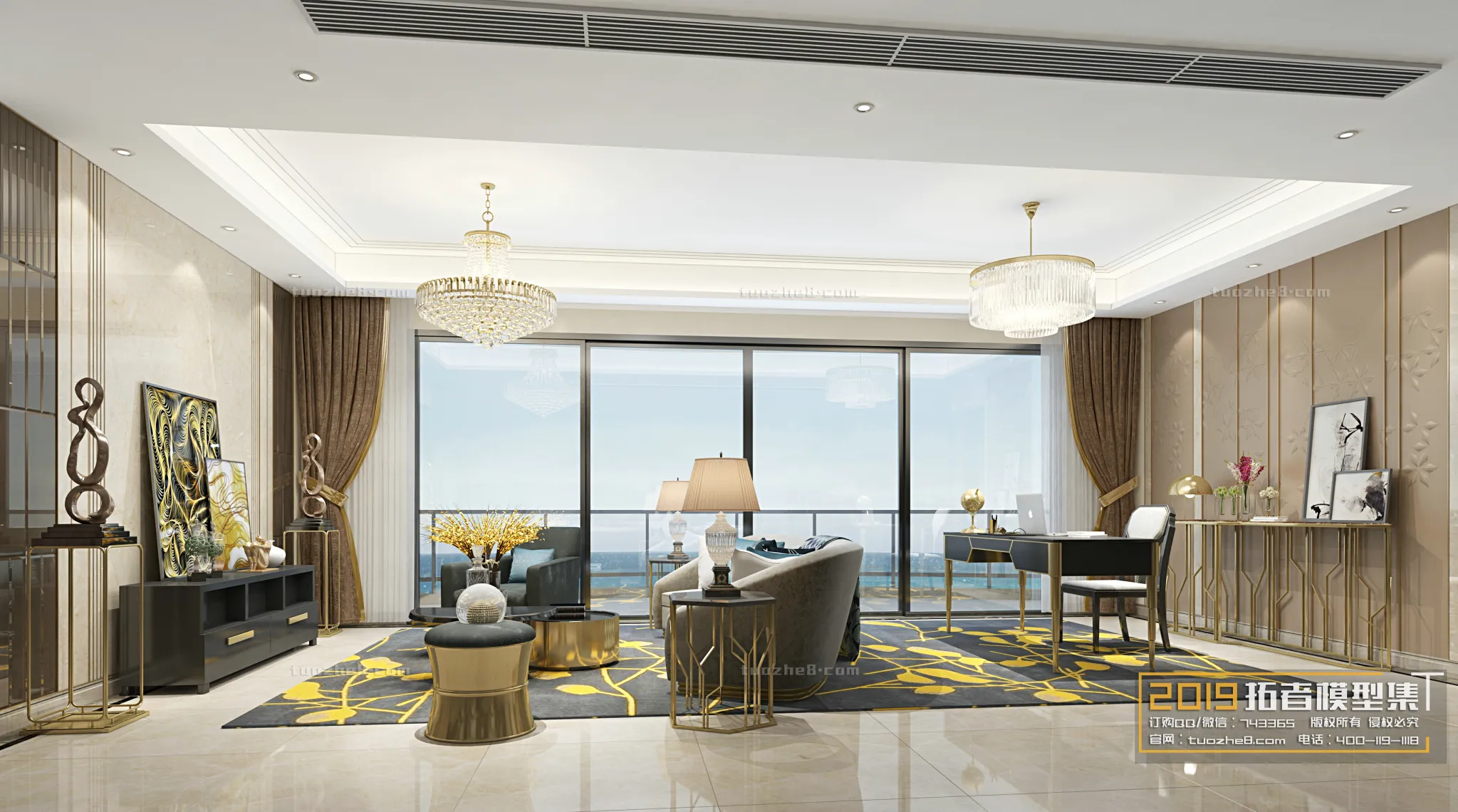 Extension Interior - LINGVING ROOM - EUROPEAN STYLES - 024