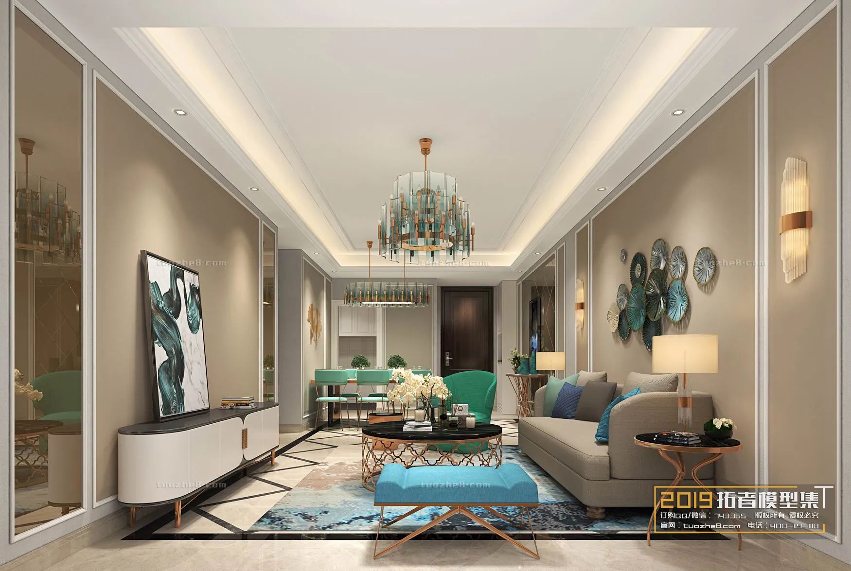 Extension Interior - LINGVING ROOM - EUROPEAN STYLES - 025