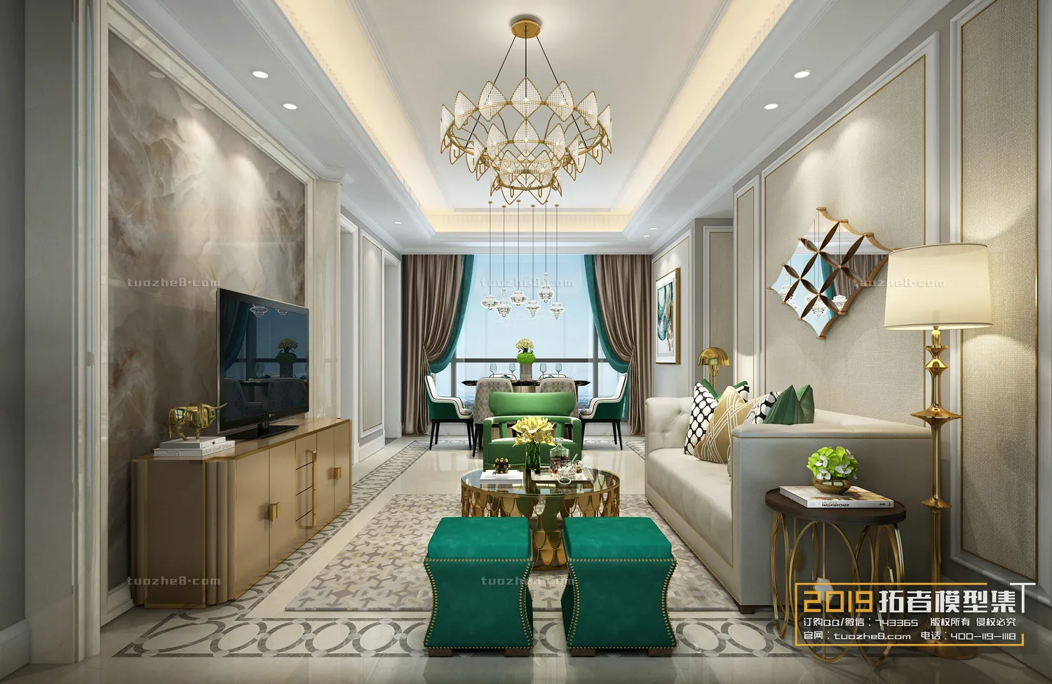 Extension Interior - LINGVING ROOM - EUROPEAN STYLES - 027