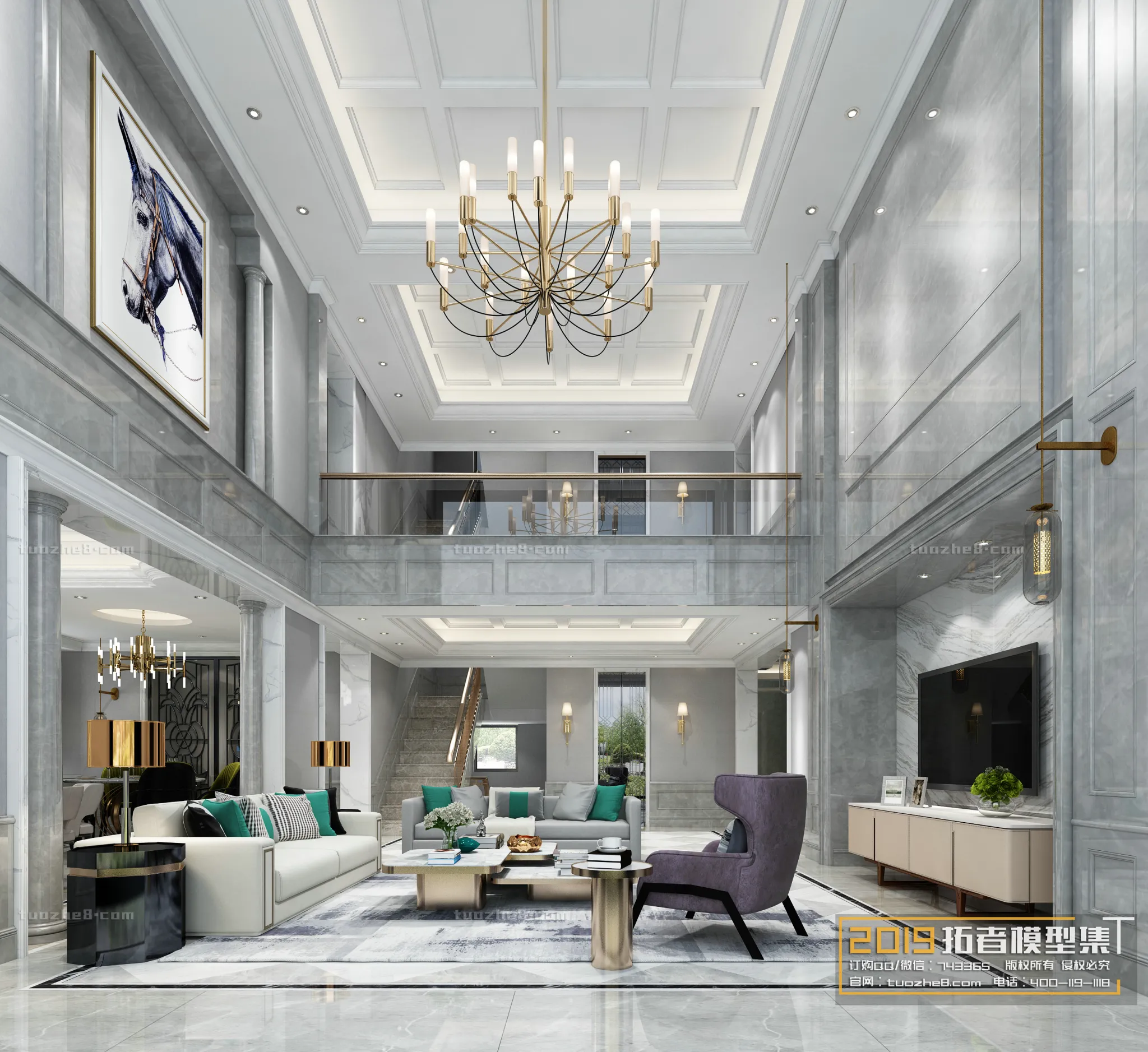 Extension Interior - LINGVING ROOM - EUROPEAN STYLES - 030