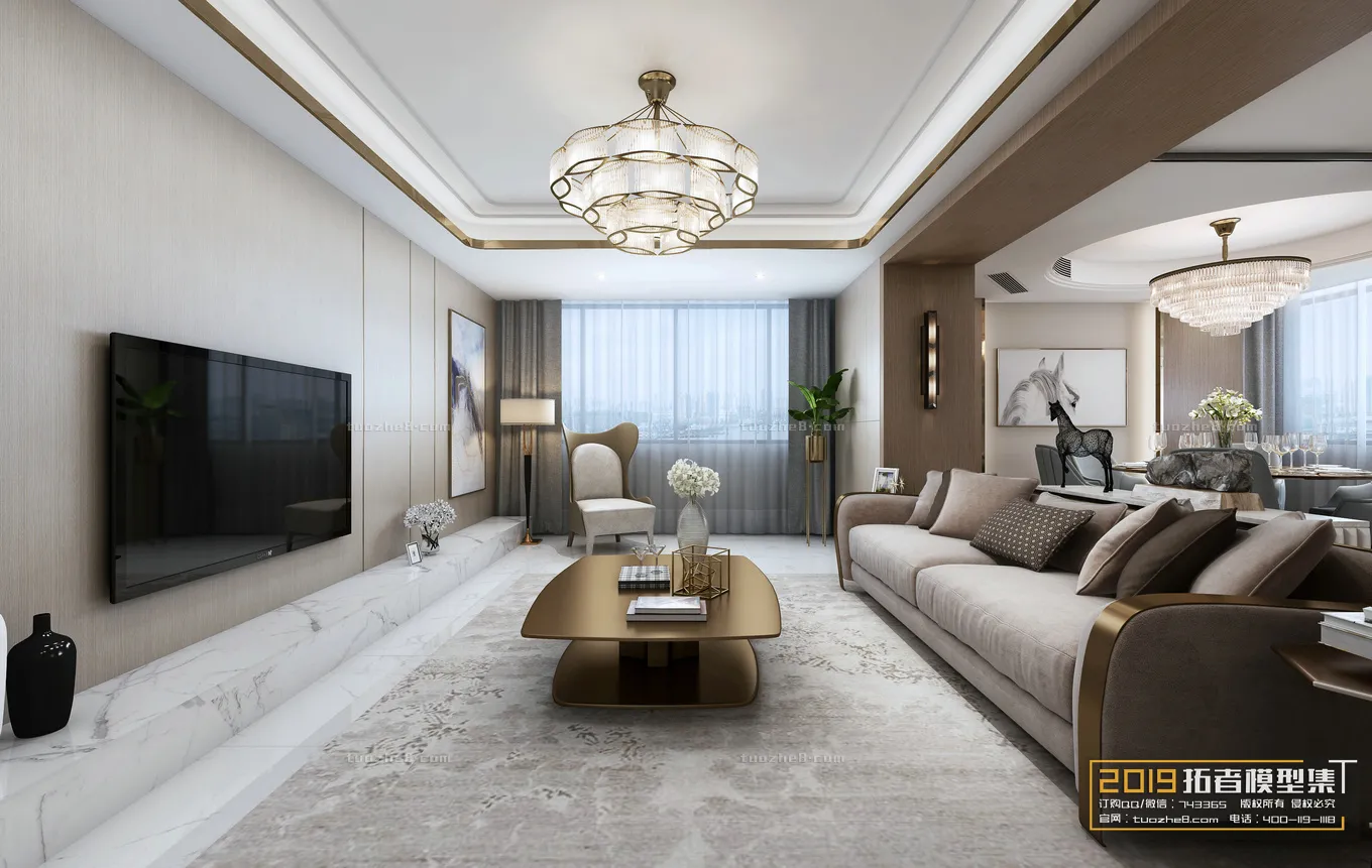 Extension Interior - LINGVING ROOM - EUROPEAN STYLES - 033