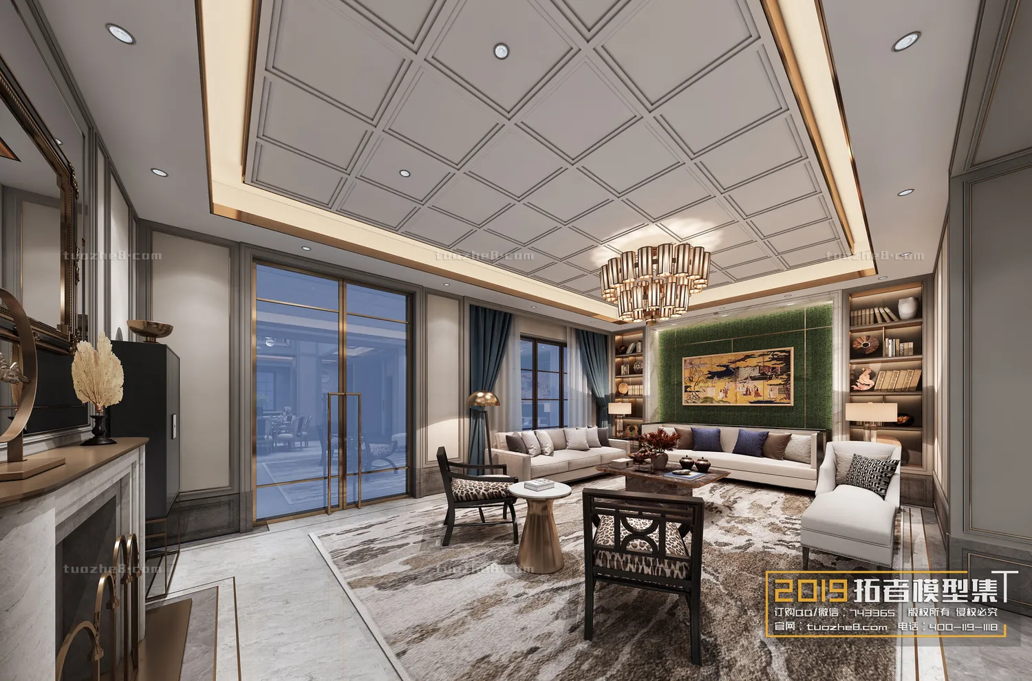 Extension Interior - LINGVING ROOM - EUROPEAN STYLES - 034