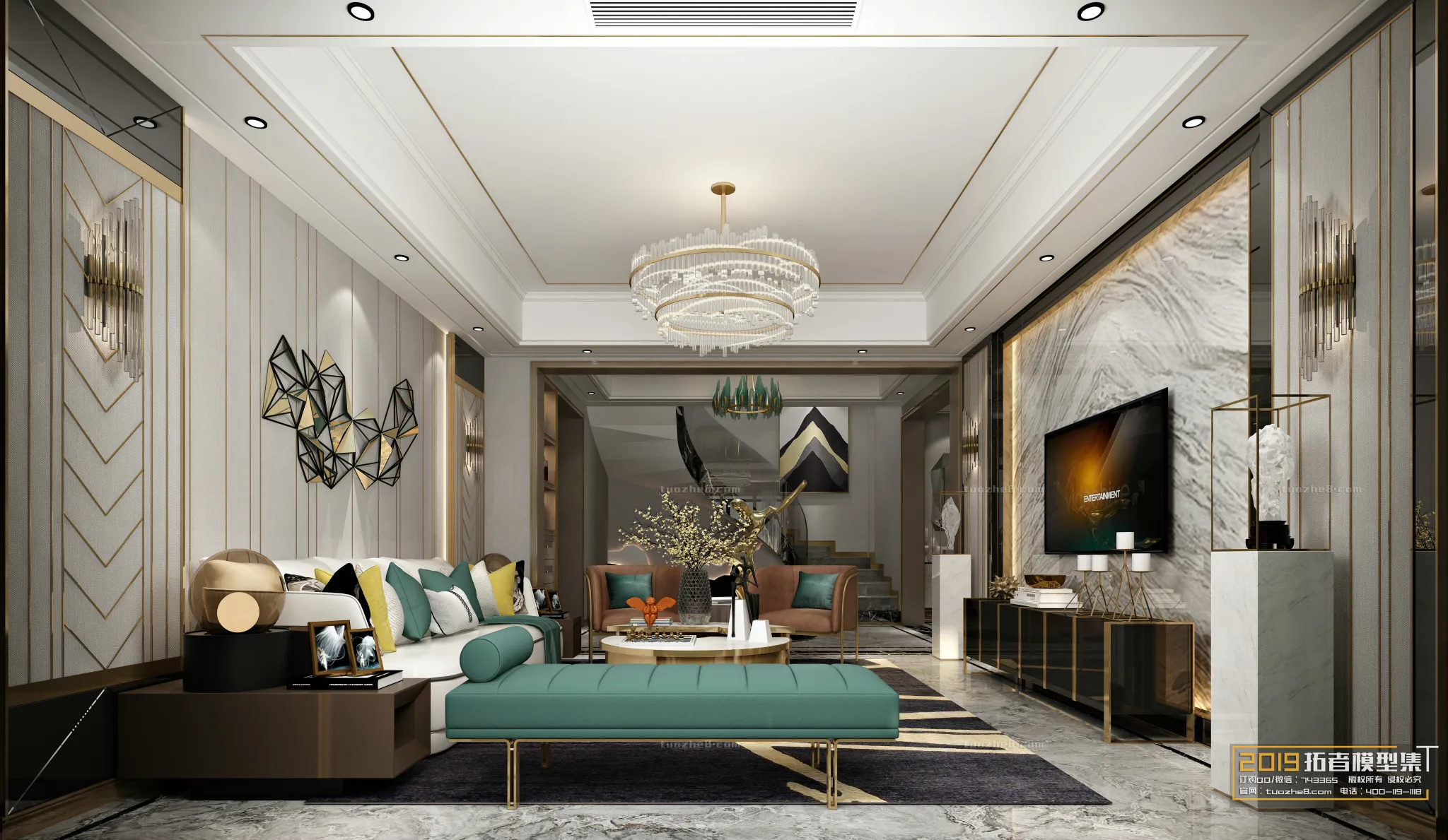 Extension Interior - LINGVING ROOM - EUROPEAN STYLES - 036