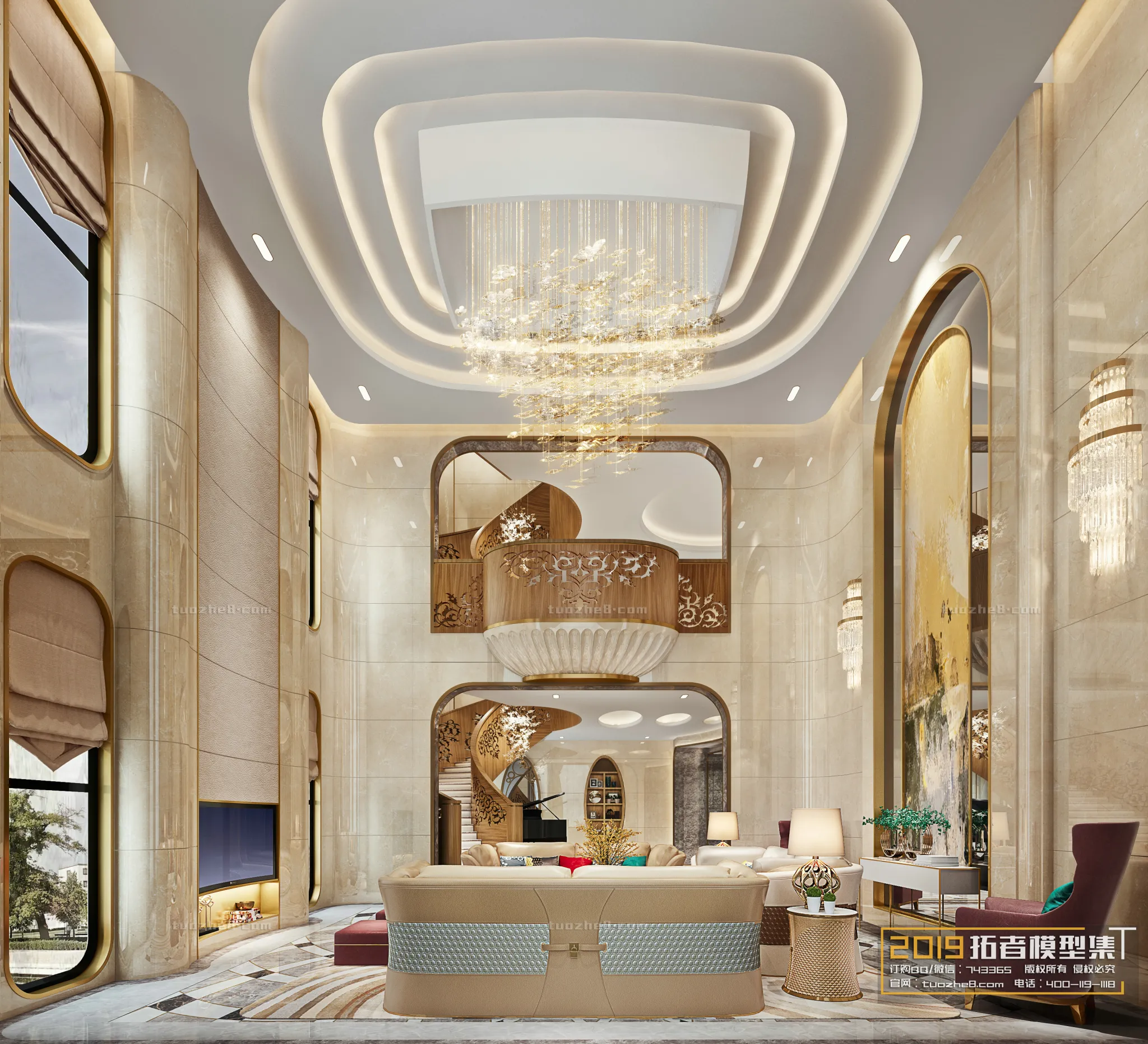 Extension Interior - LINGVING ROOM - EUROPEAN STYLES - 040