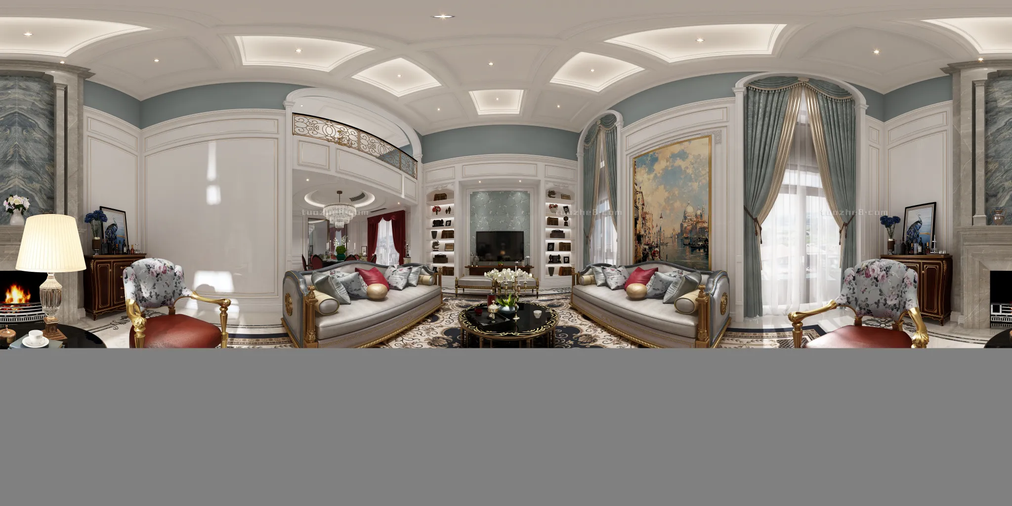 Extension Interior - LINGVING ROOM - EUROPEAN STYLES - 045