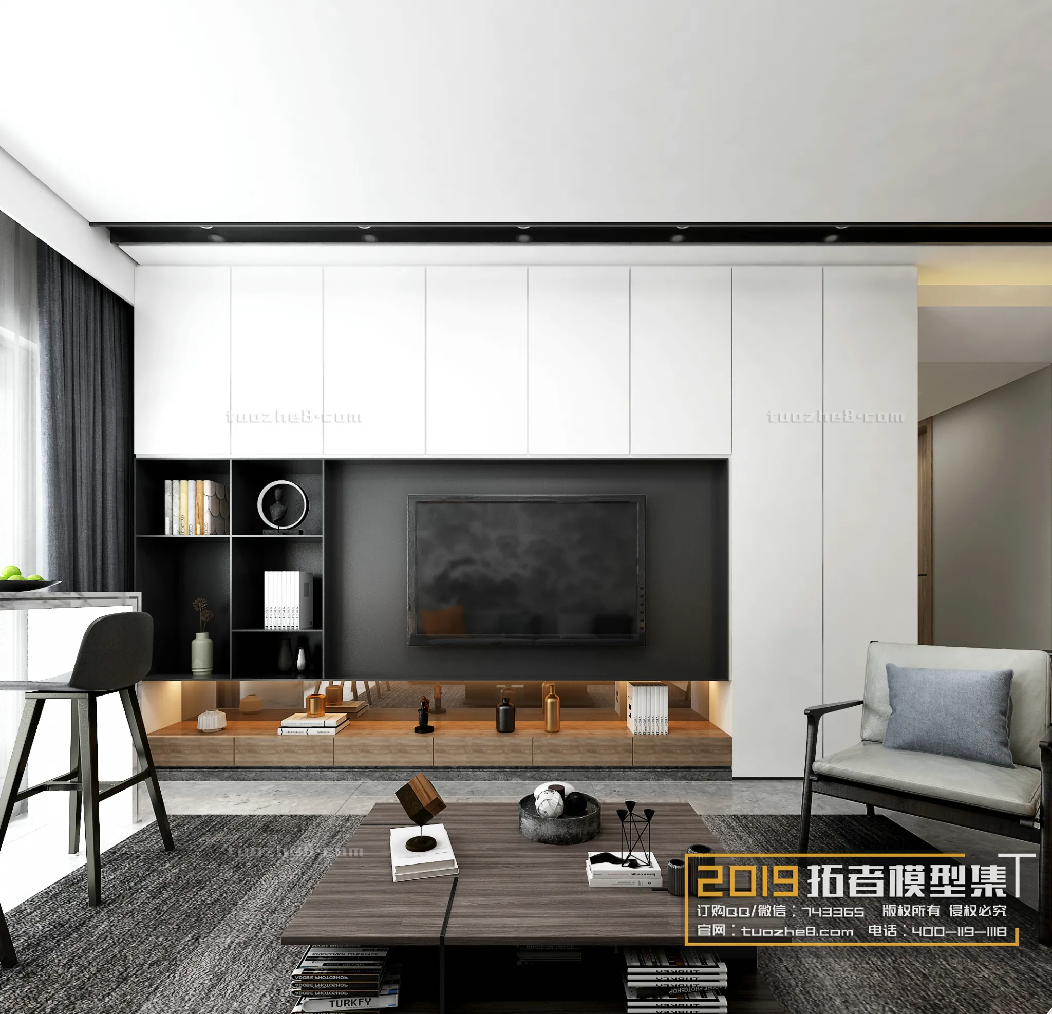 Extension Interior - LINGVING ROOM - MODERN STYLES - 004