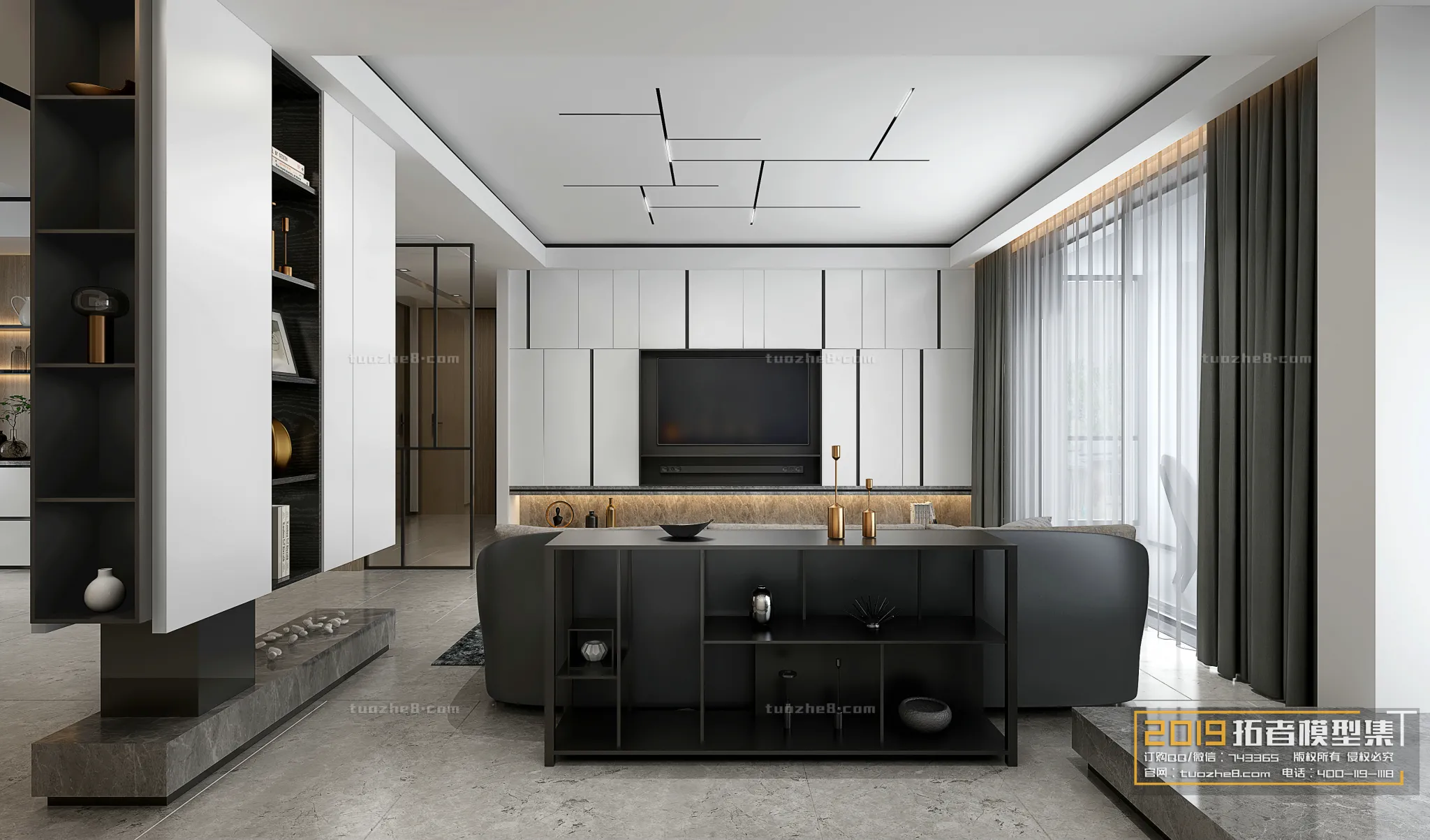 Extension Interior - LINGVING ROOM - MODERN STYLES - 006
