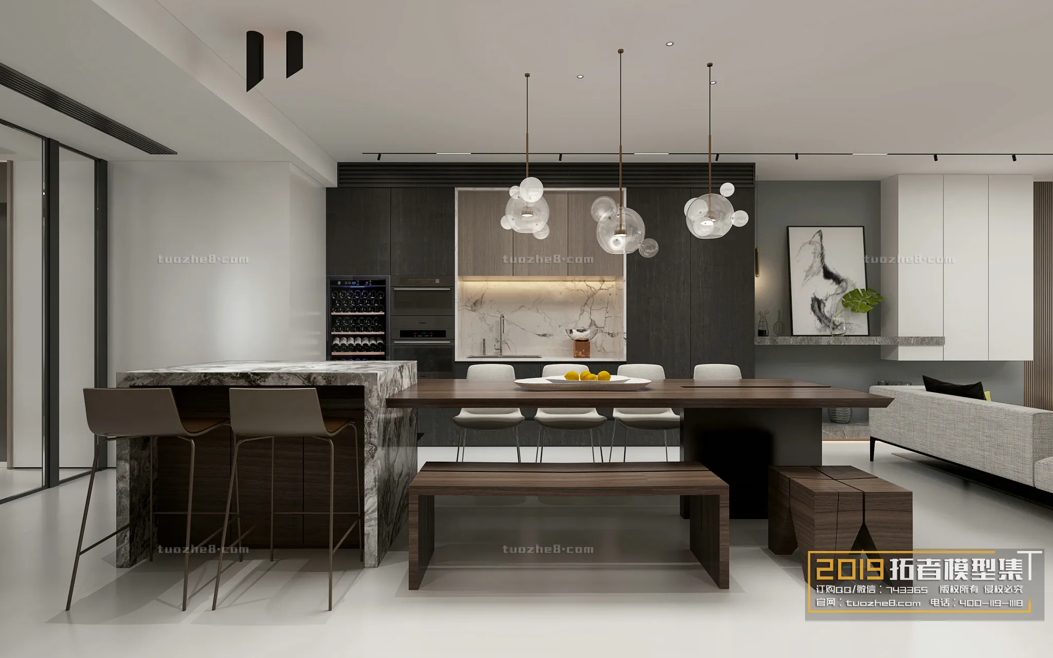 Extension Interior - LINGVING ROOM - MODERN STYLES - 009