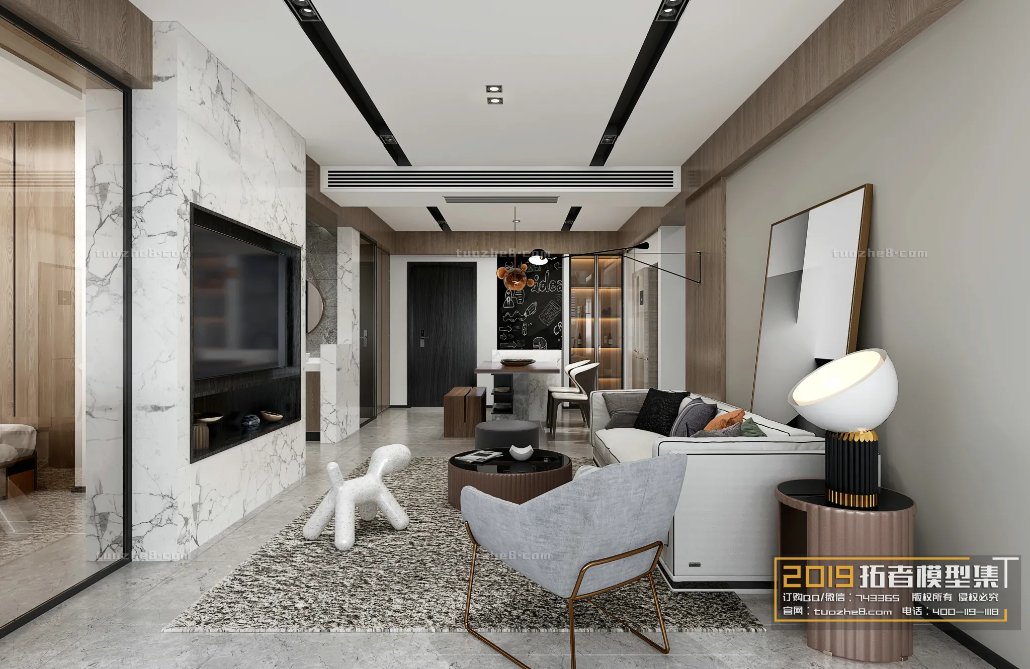 Extension Interior - LINGVING ROOM - MODERN STYLES - 015