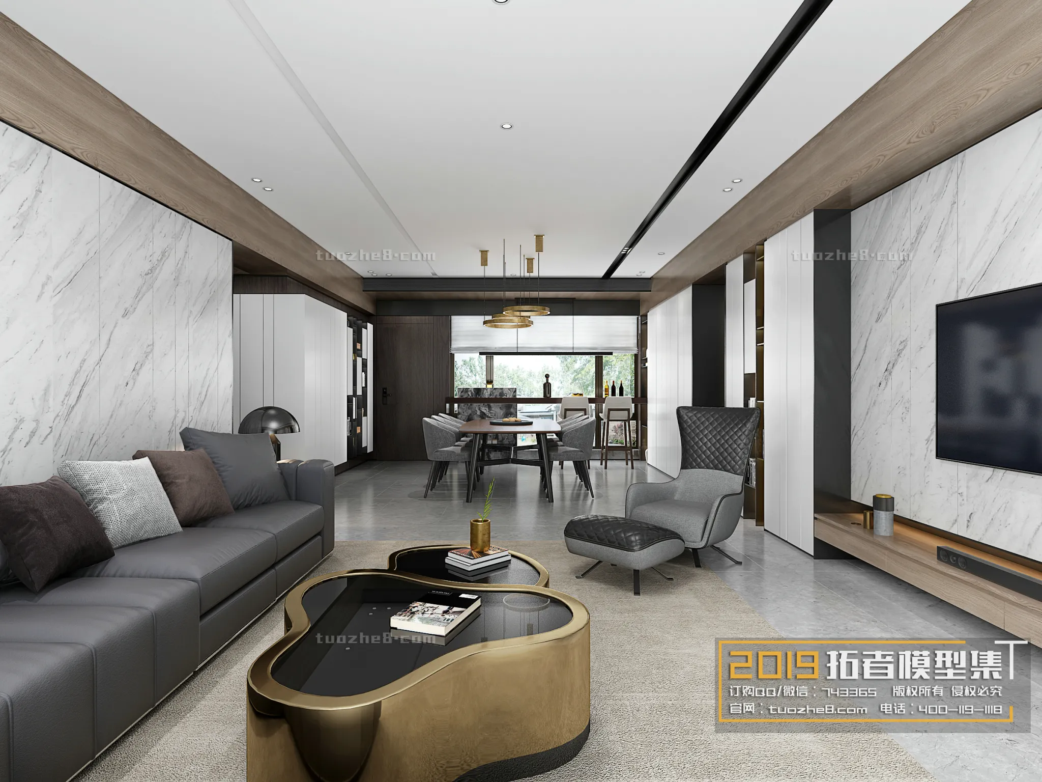 Extension Interior - LINGVING ROOM - MODERN STYLES - 018