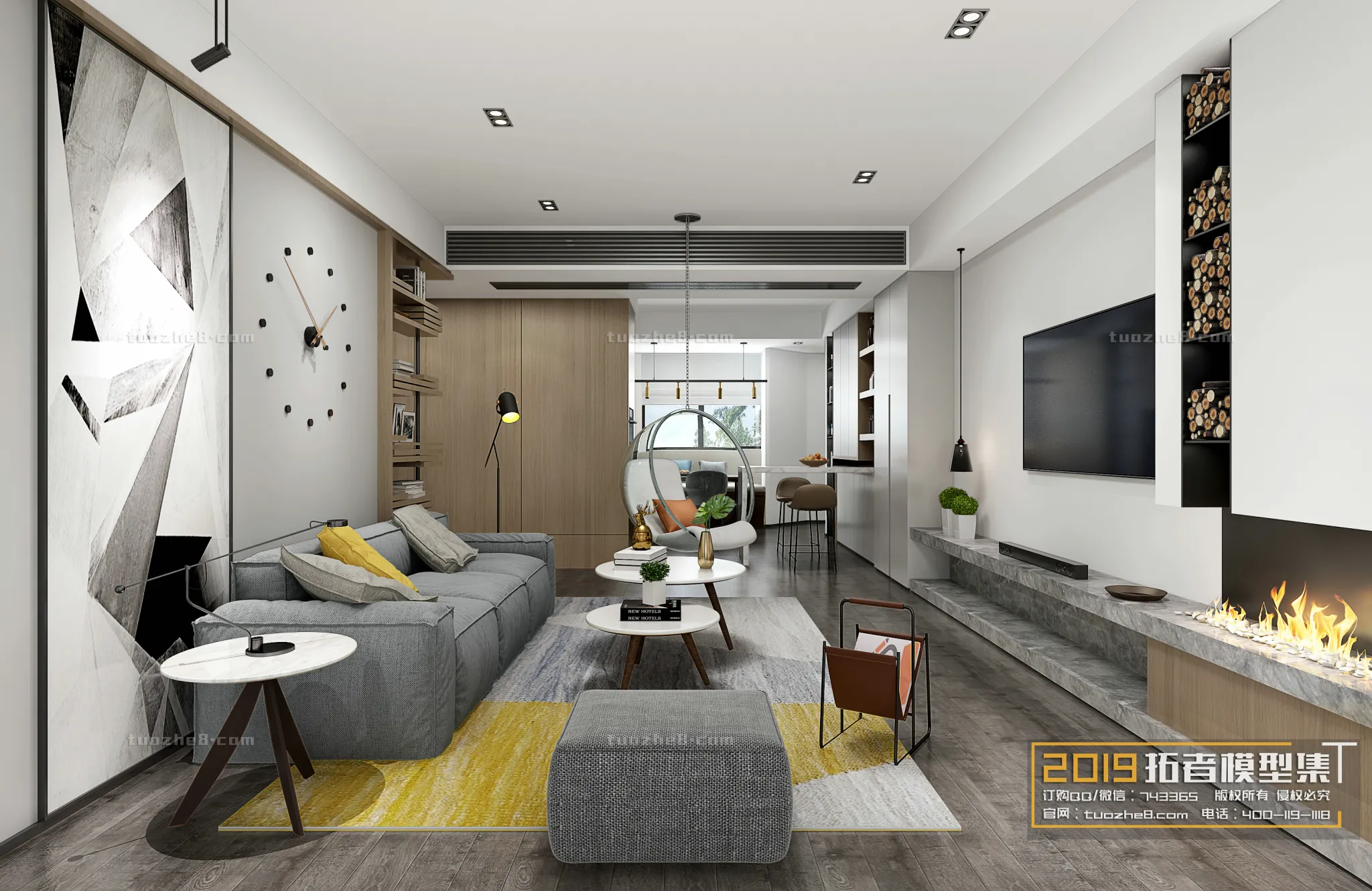 Extension Interior - LINGVING ROOM - MODERN STYLES - 022