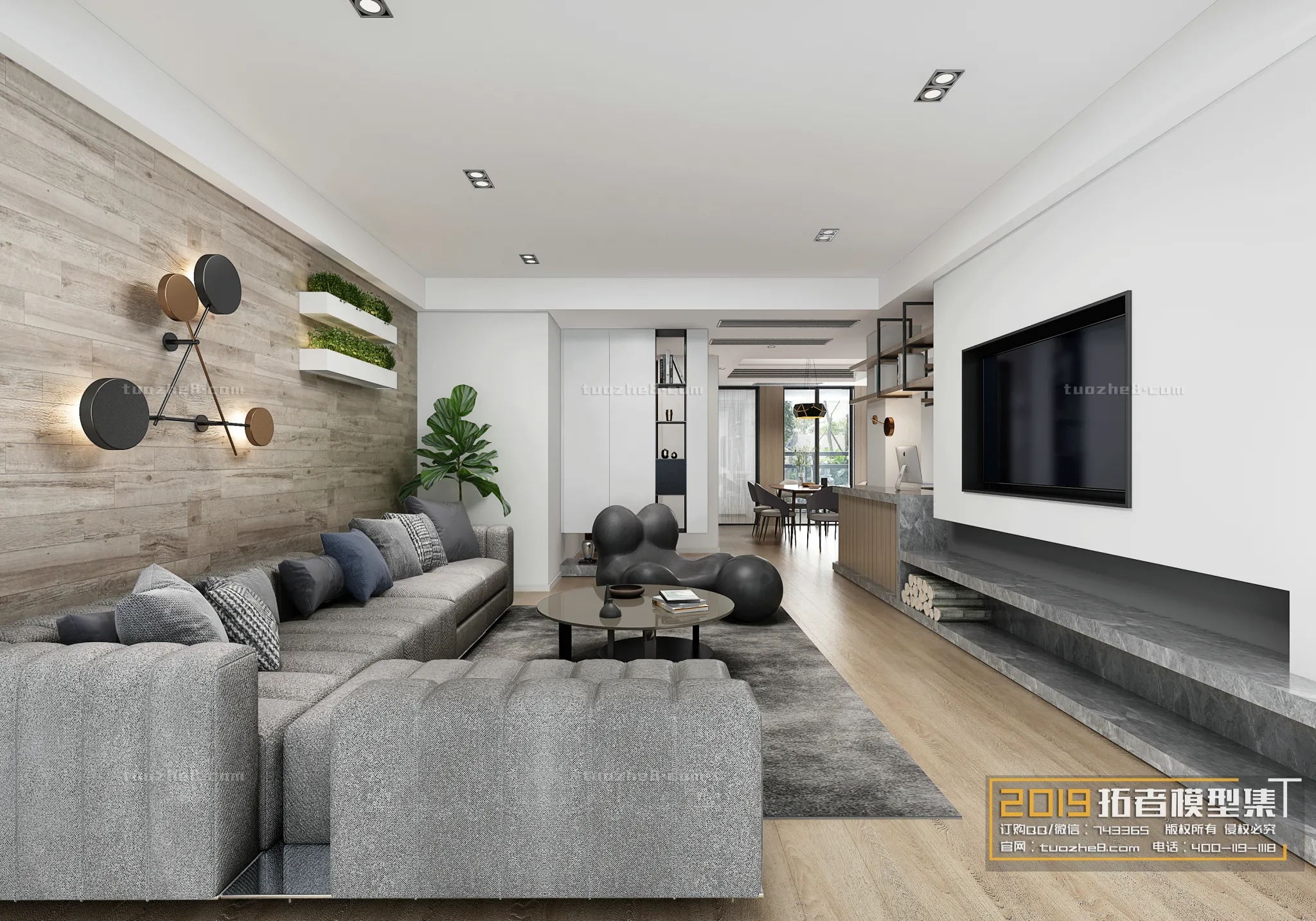 Extension Interior - LINGVING ROOM - MODERN STYLES - 023