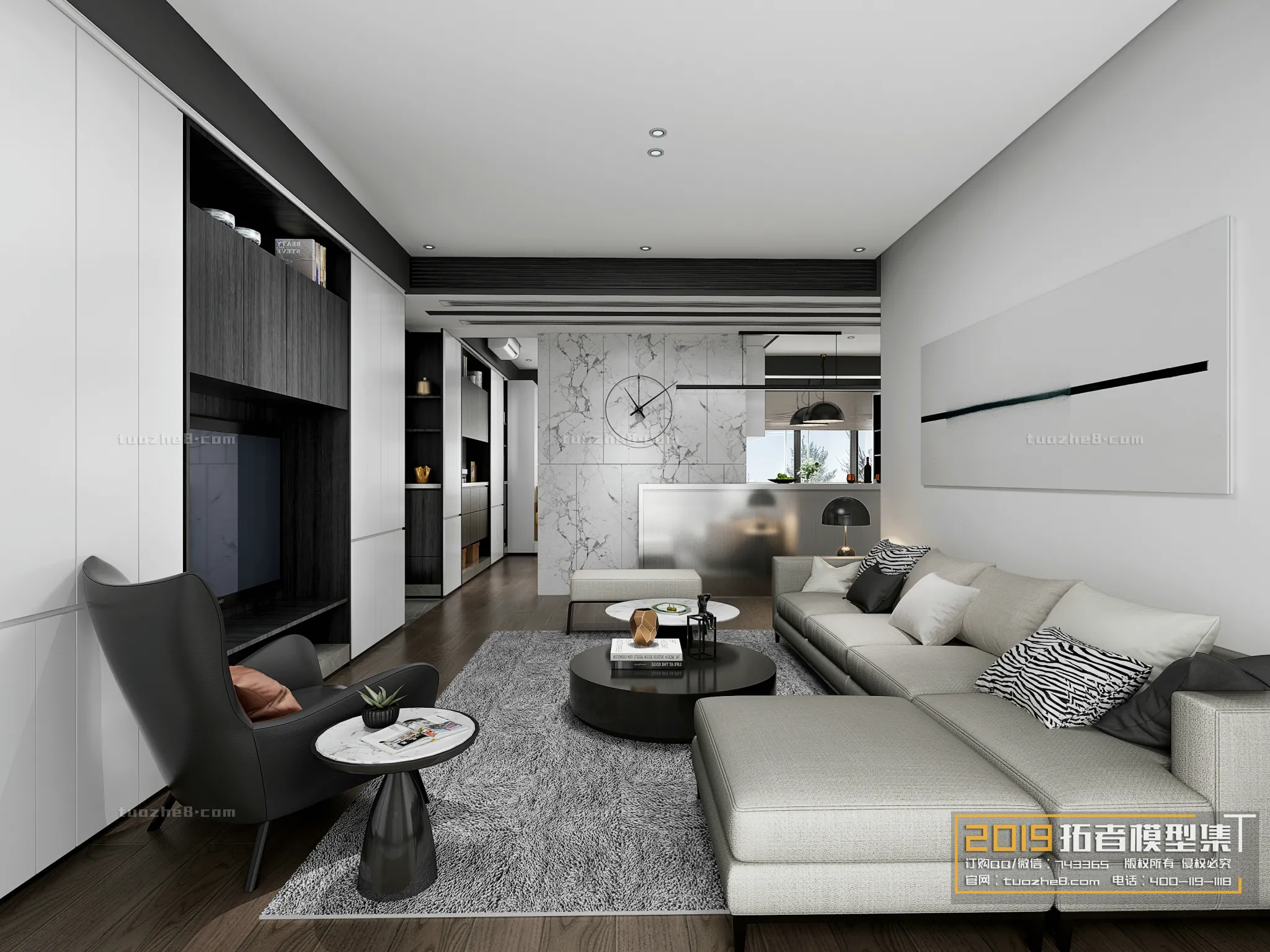 Extension Interior - LINGVING ROOM - MODERN STYLES - 024