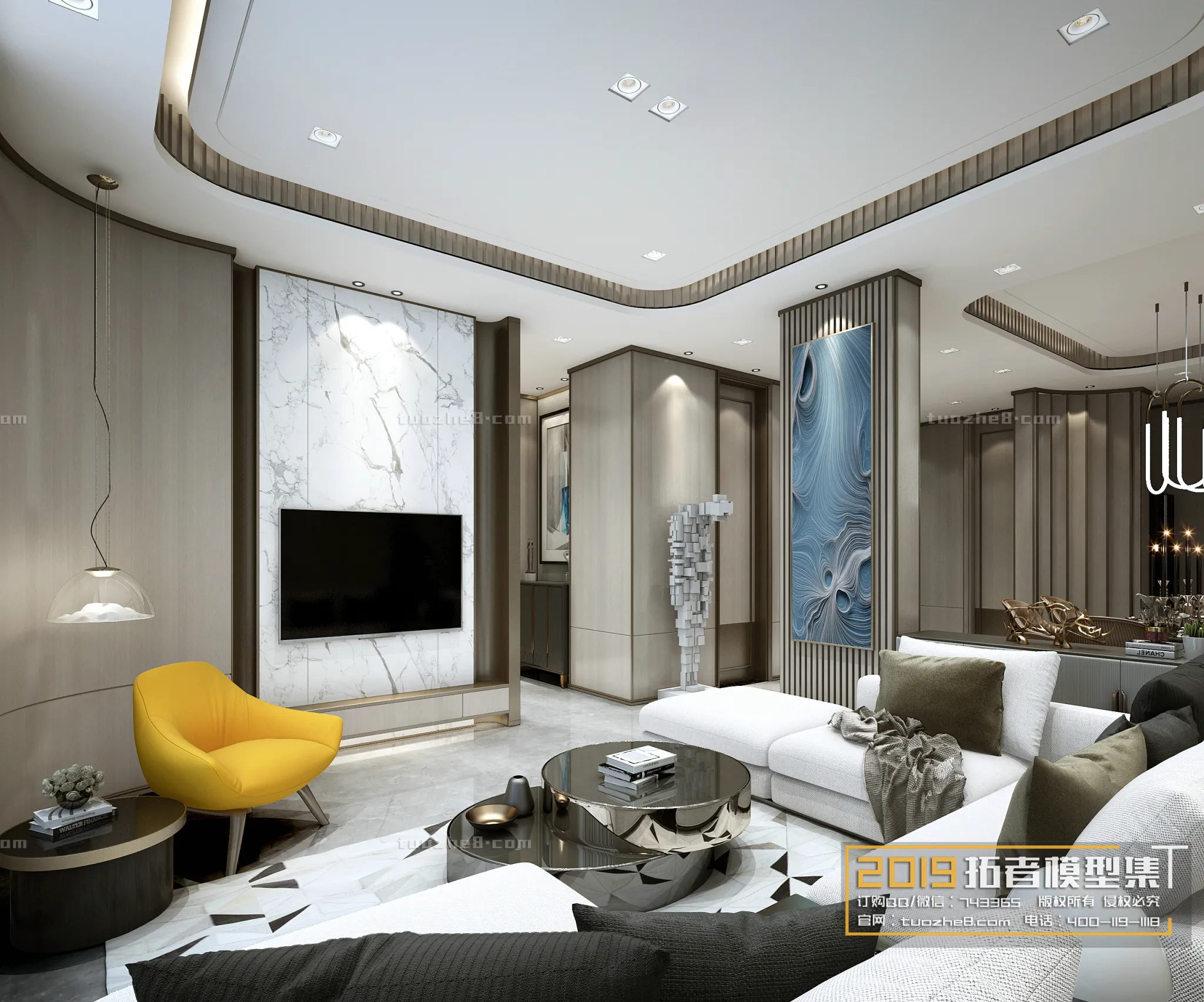 Extension Interior - LINGVING ROOM - MODERN STYLES - 030