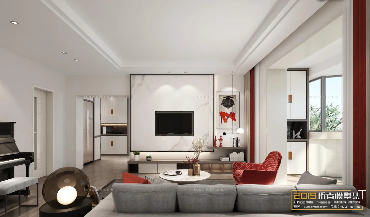 Extension Interior - LINGVING ROOM - MODERN STYLES - 031