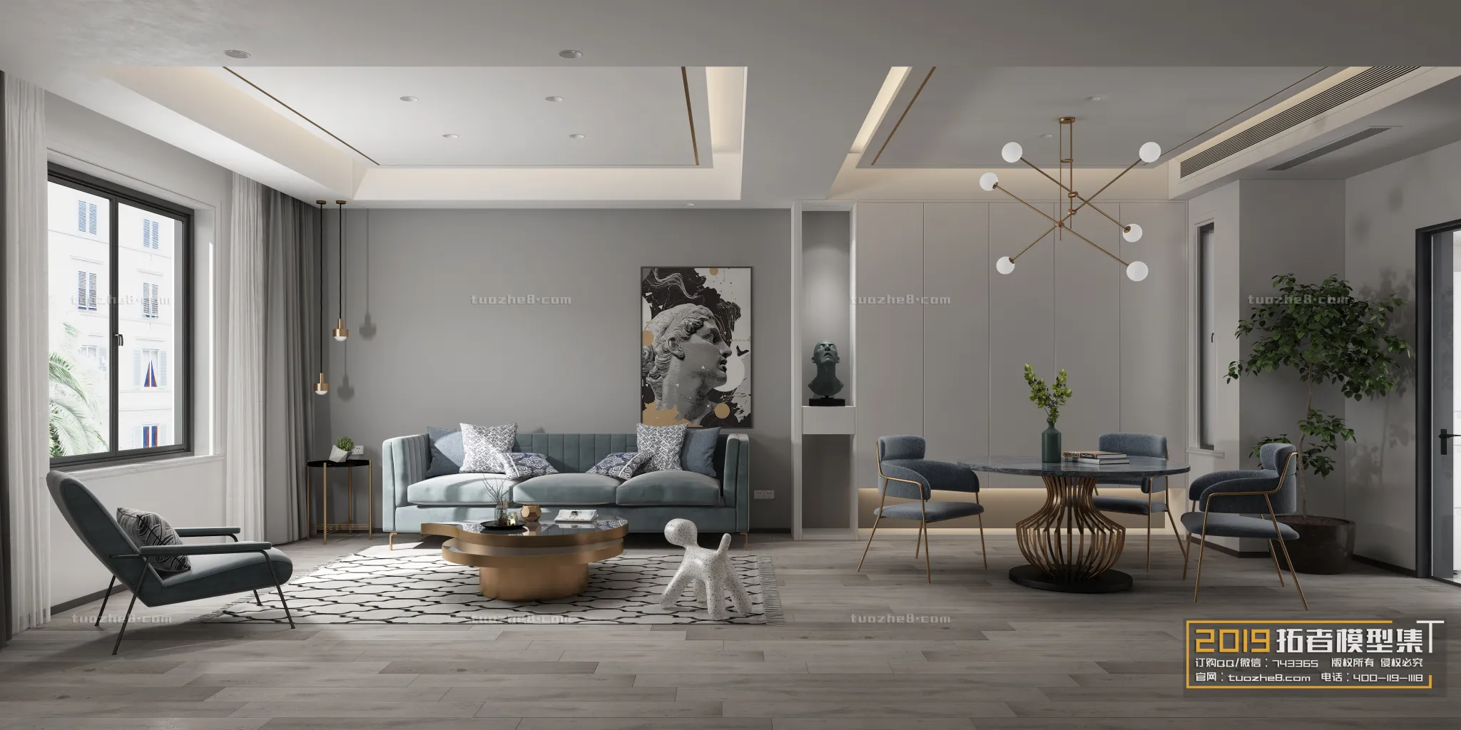 Extension Interior - LINGVING ROOM - MODERN STYLES - 039