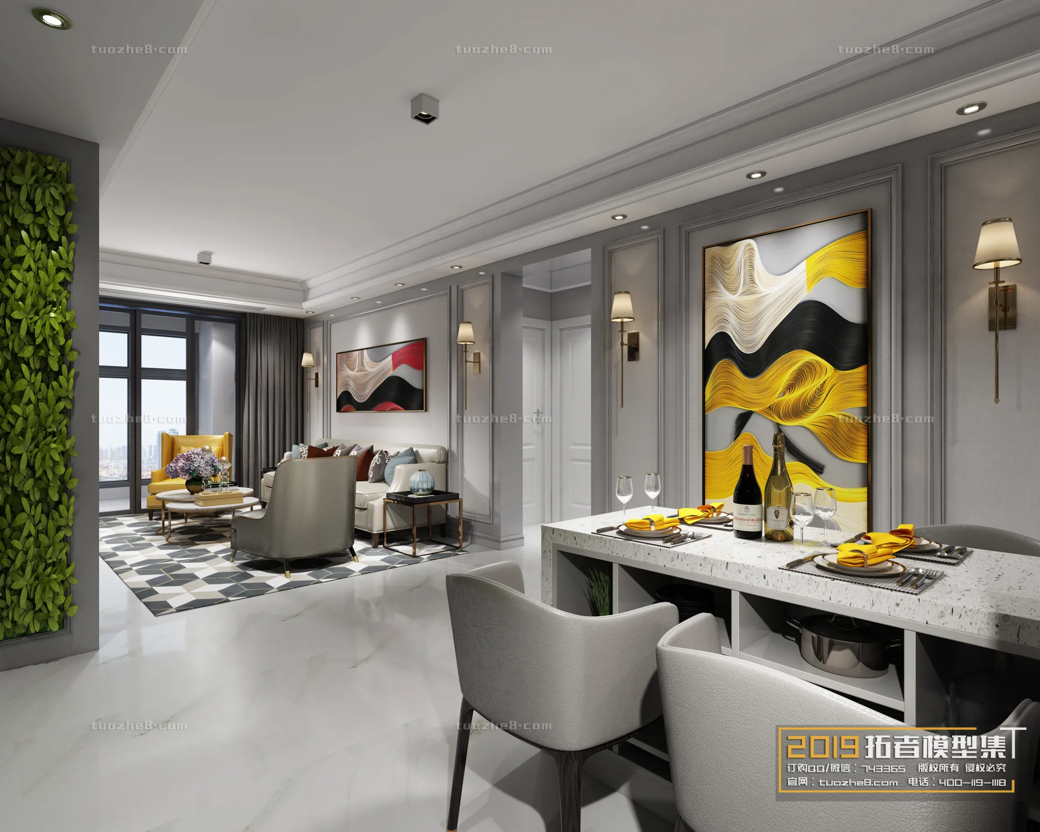 Extension Interior - LINGVING ROOM - MODERN STYLES - 042