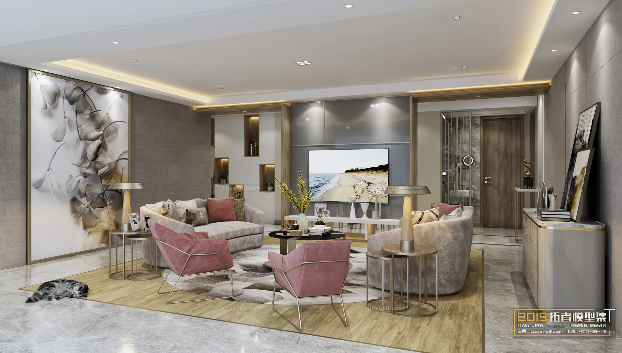 Extension Interior - LINGVING ROOM - MODERN STYLES - 045