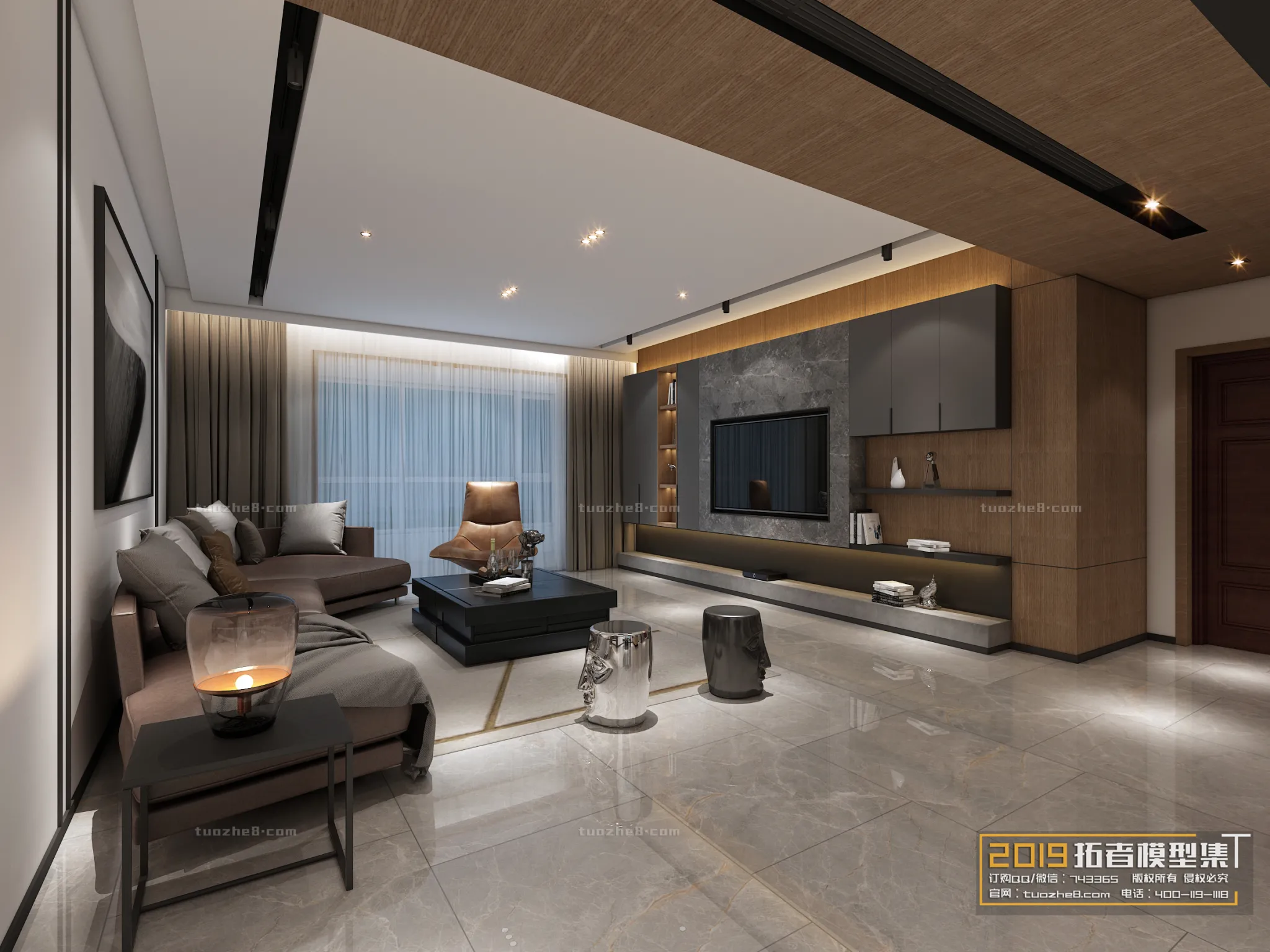 Extension Interior - LINGVING ROOM - MODERN STYLES - 056