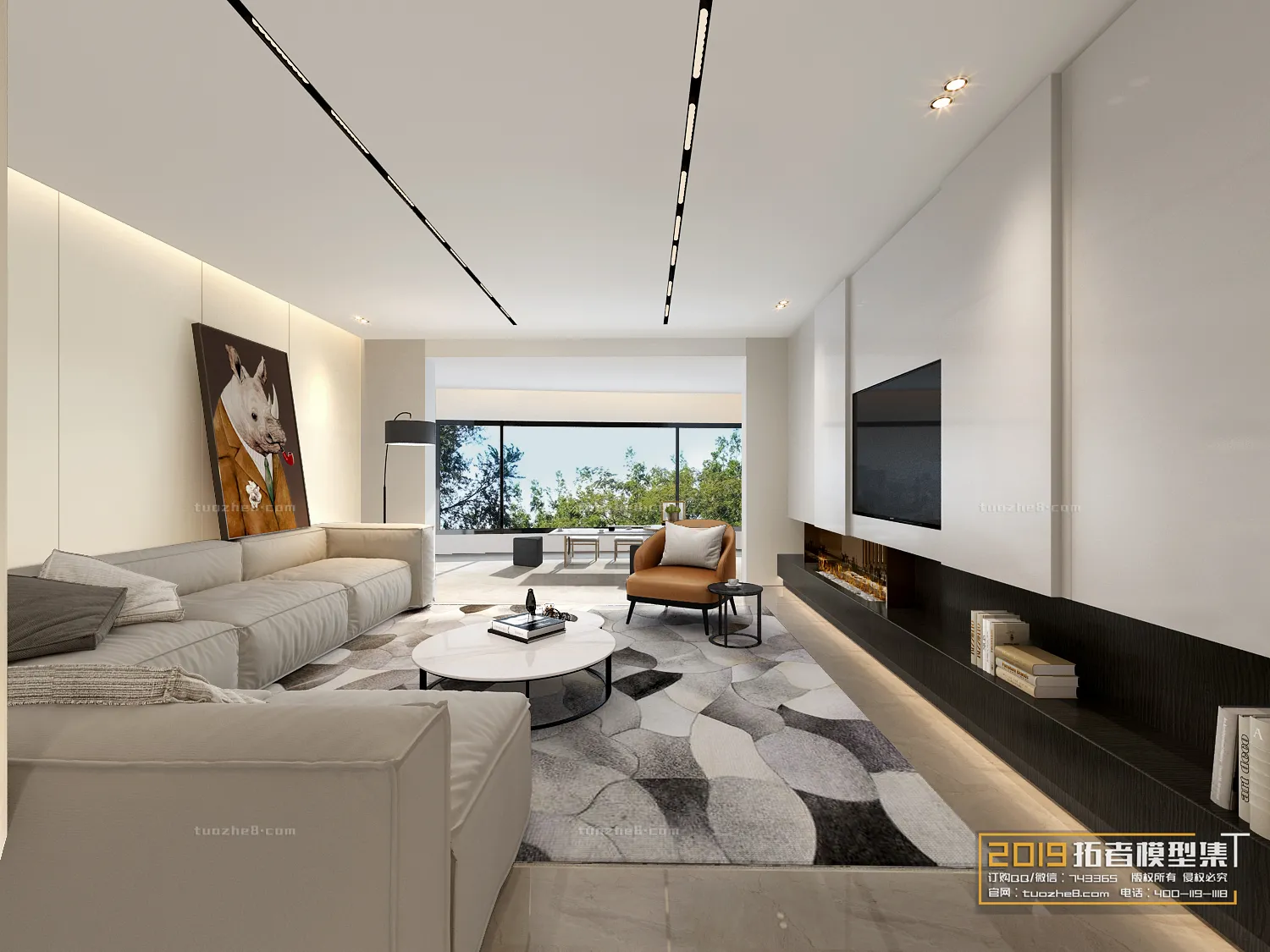 Extension Interior - LINGVING ROOM - MODERN STYLES - 058