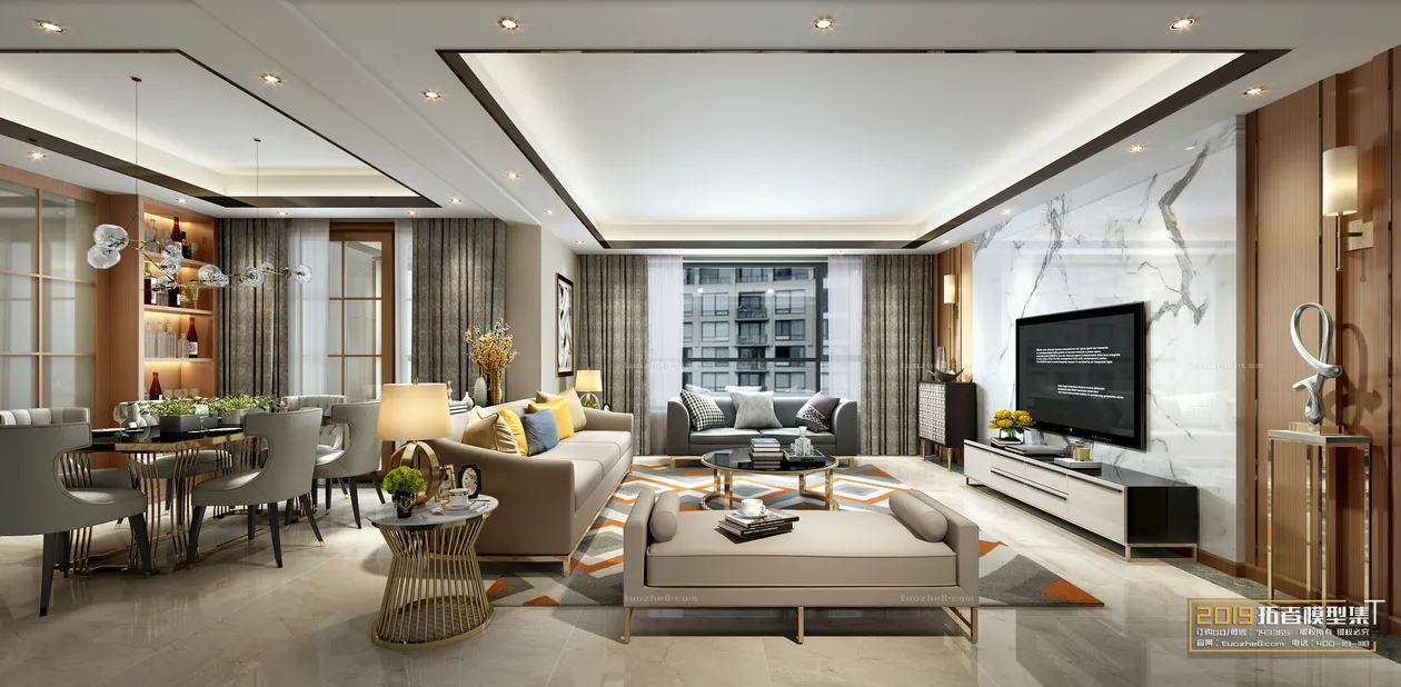 Extension Interior - LINGVING ROOM - MODERN STYLES - 061