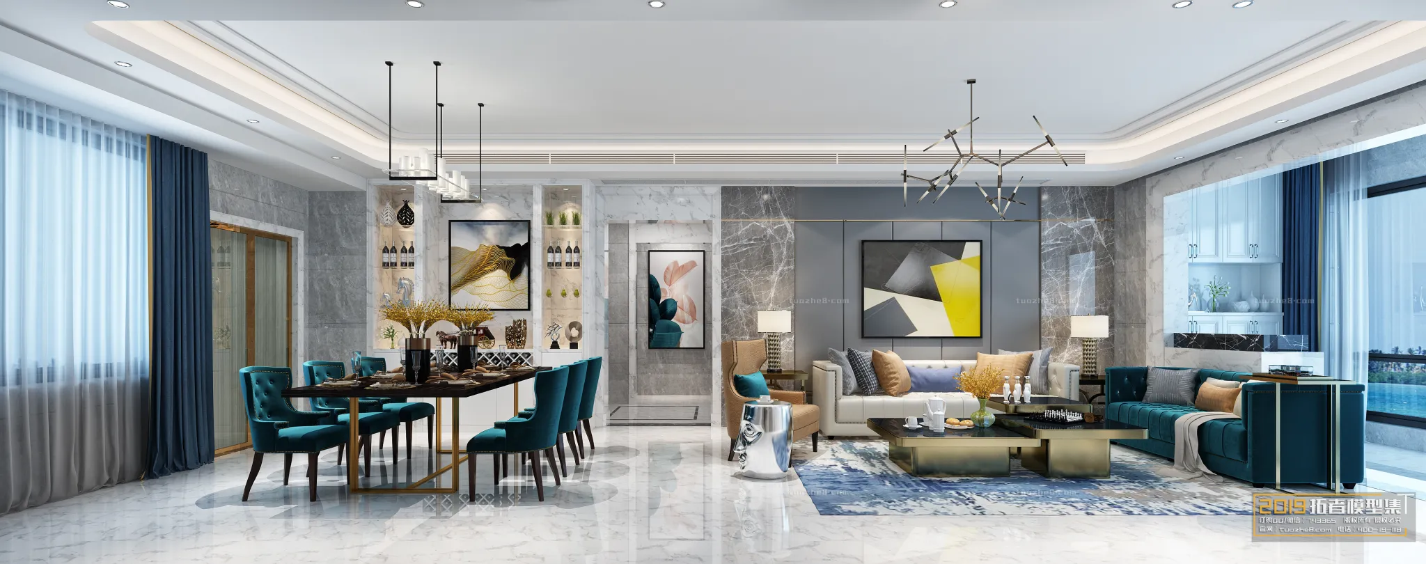 Extension Interior - LINGVING ROOM - MODERN STYLES - 063