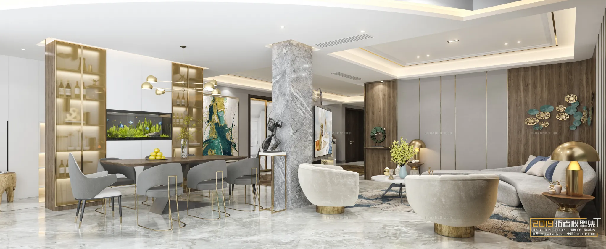 Extension Interior - LINGVING ROOM - MODERN STYLES - 064