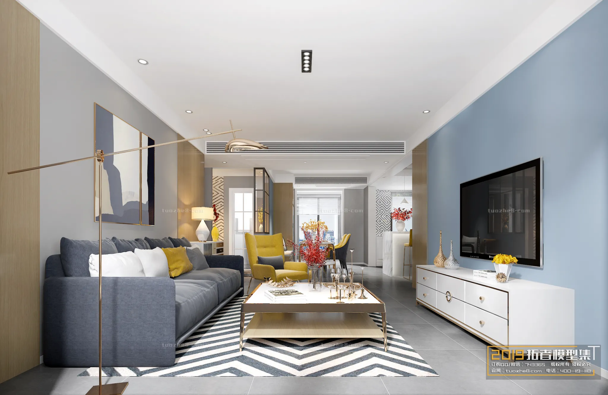 Extension Interior - LINGVING ROOM - MODERN STYLES - 066