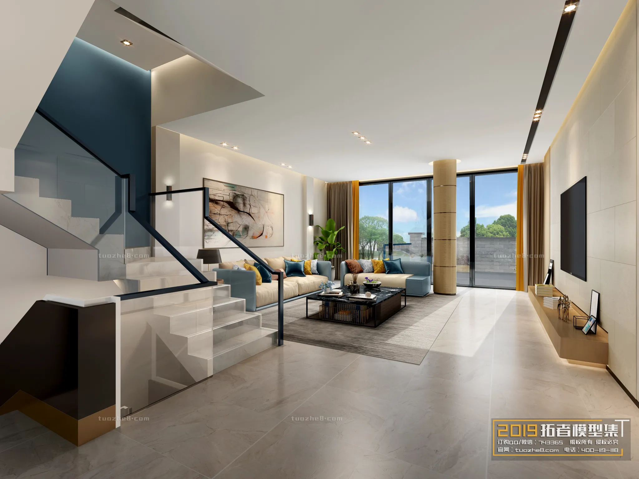 Extension Interior - LINGVING ROOM - MODERN STYLES - 069